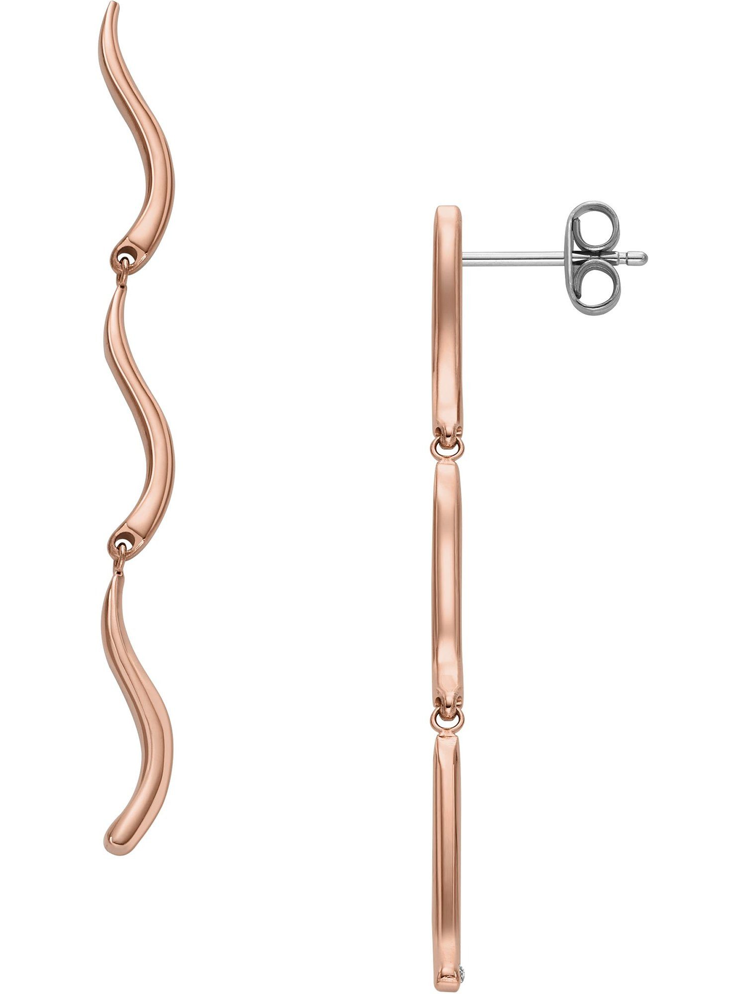 SKAGEN Paar Ohrhänger Skagen Damen-Ohrhänger Edelstahl