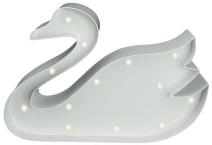 MARQUEE LIGHTS LED mit Wandlampe, integriert, Warmweiß, Tischlampe cm festverbauten Swan LED 13 fest Dekolicht - LEDs 23x16 Swan