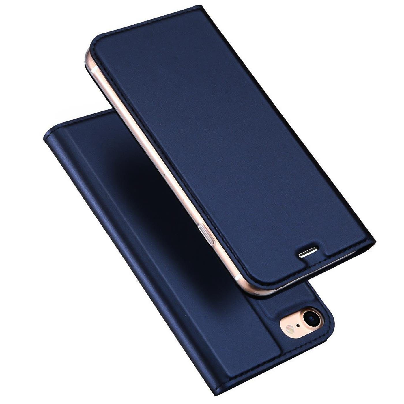 CoolGadget Handyhülle Magnet Case Handy Tasche für iPhone 7 / 8 / SE 2 / SE 3 4,7 Zoll, Hülle Klapphülle Ultra Slim Cover für iPhone SE 2020 2022 Schutzhülle – Bild 3 von 5
