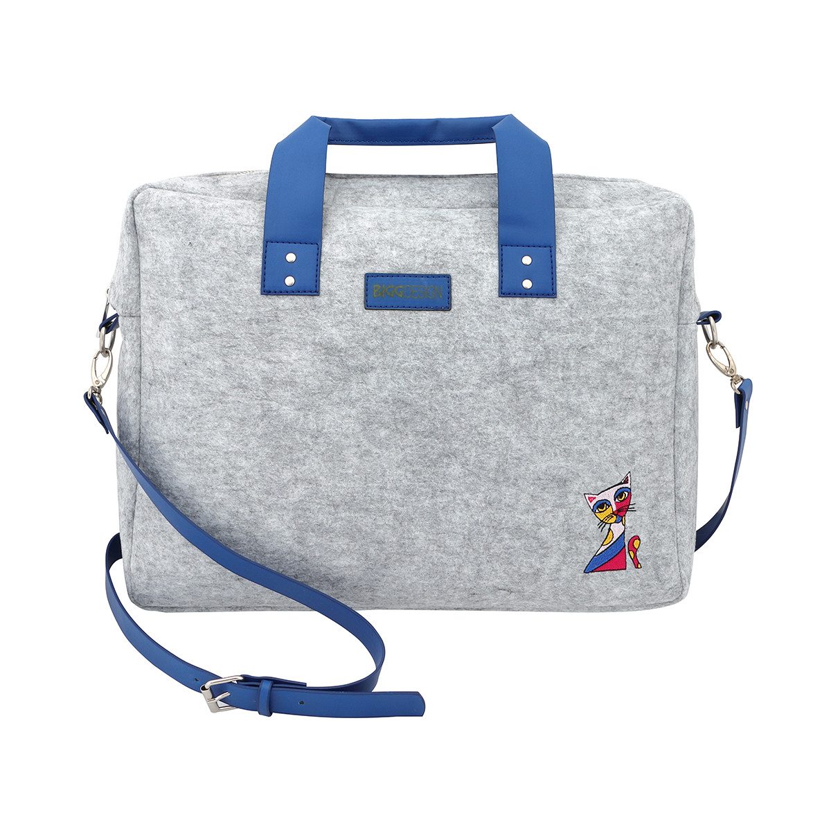 BIGGDESIGN Laptoptasche Biggdesign Owl and City Laptop Tasche, Schultertasc günstig online kaufen