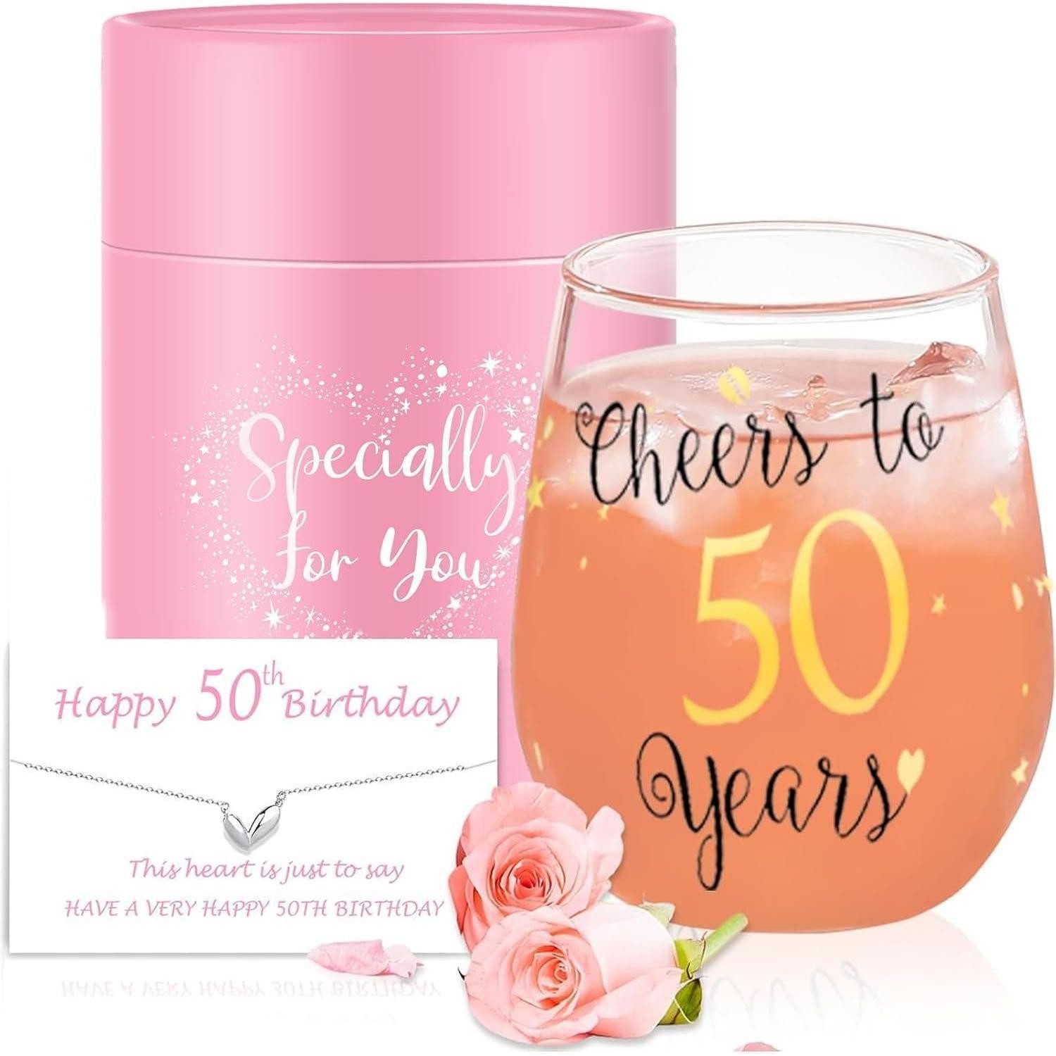LuxusKollektion Weinglas Weingläser stiellose golden Geschenk 30th 40th Geburtstag 50