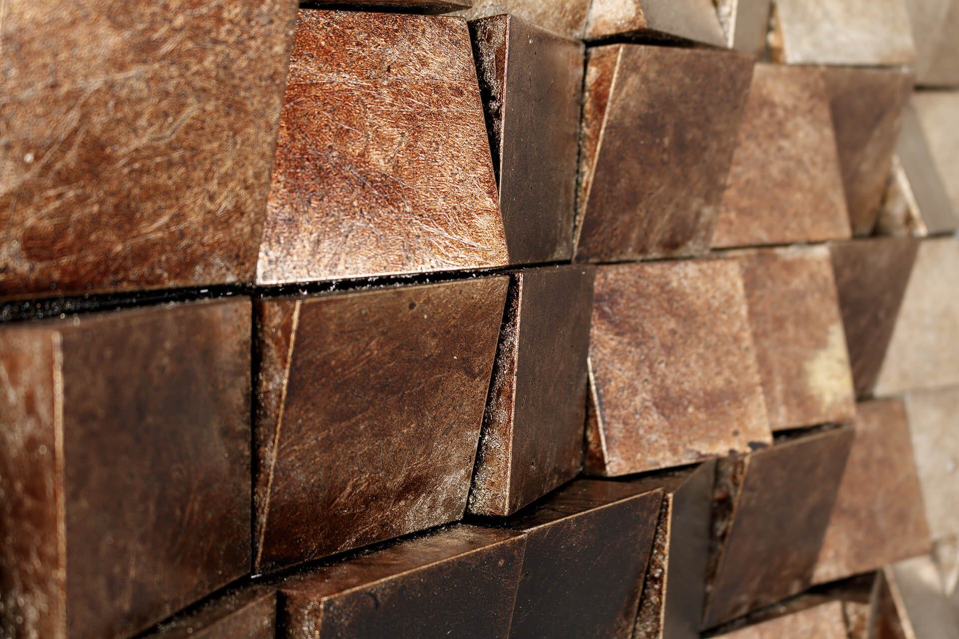 KUNSTLOFT Wandbild Lustrous Pixel 76x76 cm, handgefertigtes Wandbild mit 3D günstig online kaufen