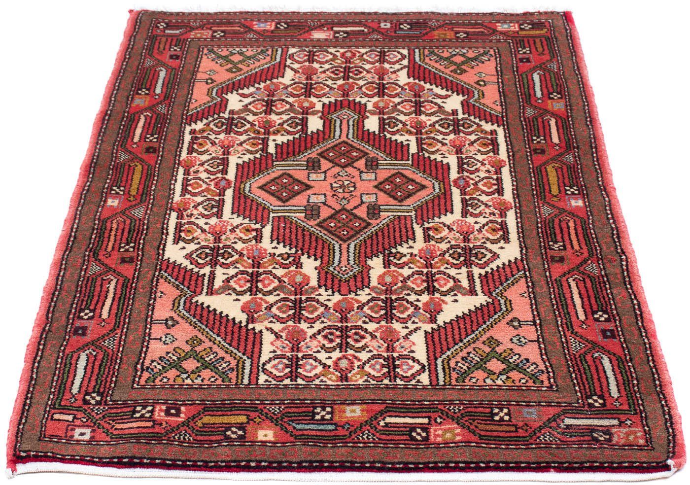 Wollteppich Hamadan Medaillon 125 x 80 cm, morgenland, rechteckig, Höhe: 10 mm, Handgeknüpft | Kurzflor-Teppiche