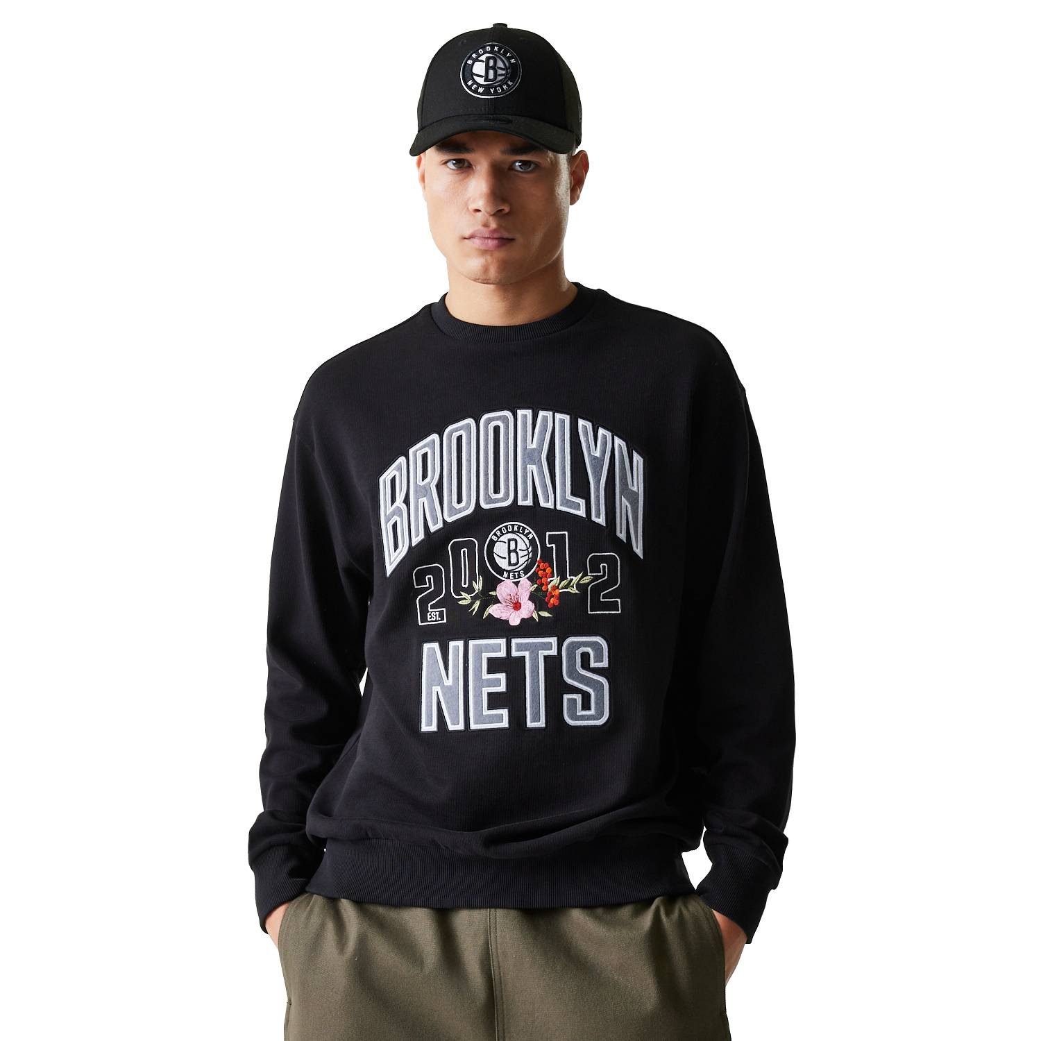 New Era Sweater Sweatpulli New Era NBA Brooklyn Nets Floral