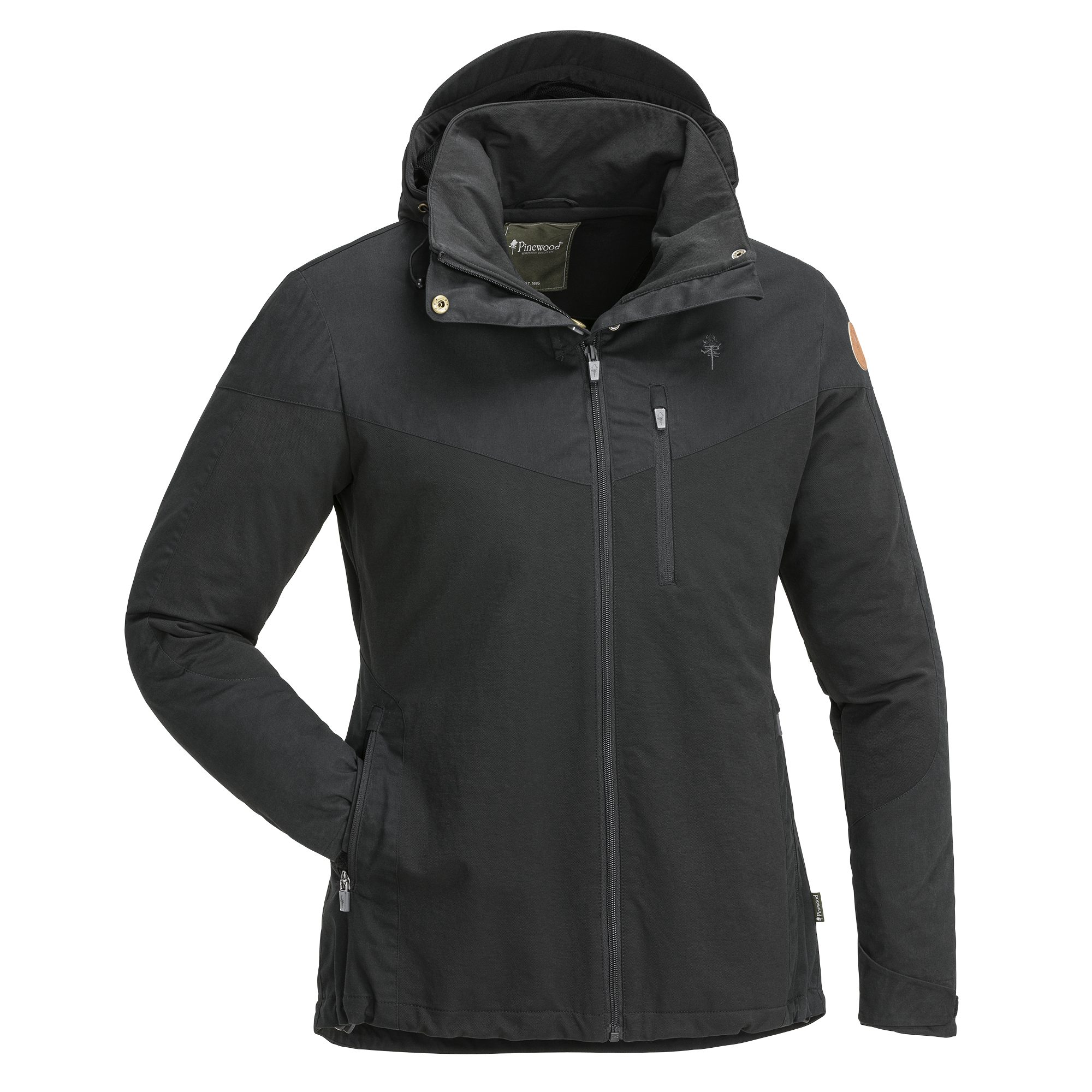 Pinewood Outdoorjacke FINNVEDEN HYBRID CS Damen-Funktionsjacke, Trekkingjacke, Wanderjacke auch in Großen Größen. mit abnehmbarer Kapuze