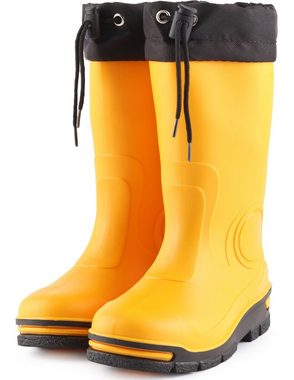 Ladeheid lange Regenschuhe LARB014 Gummistiefel Kinder mit Stulpe zum Festziehen