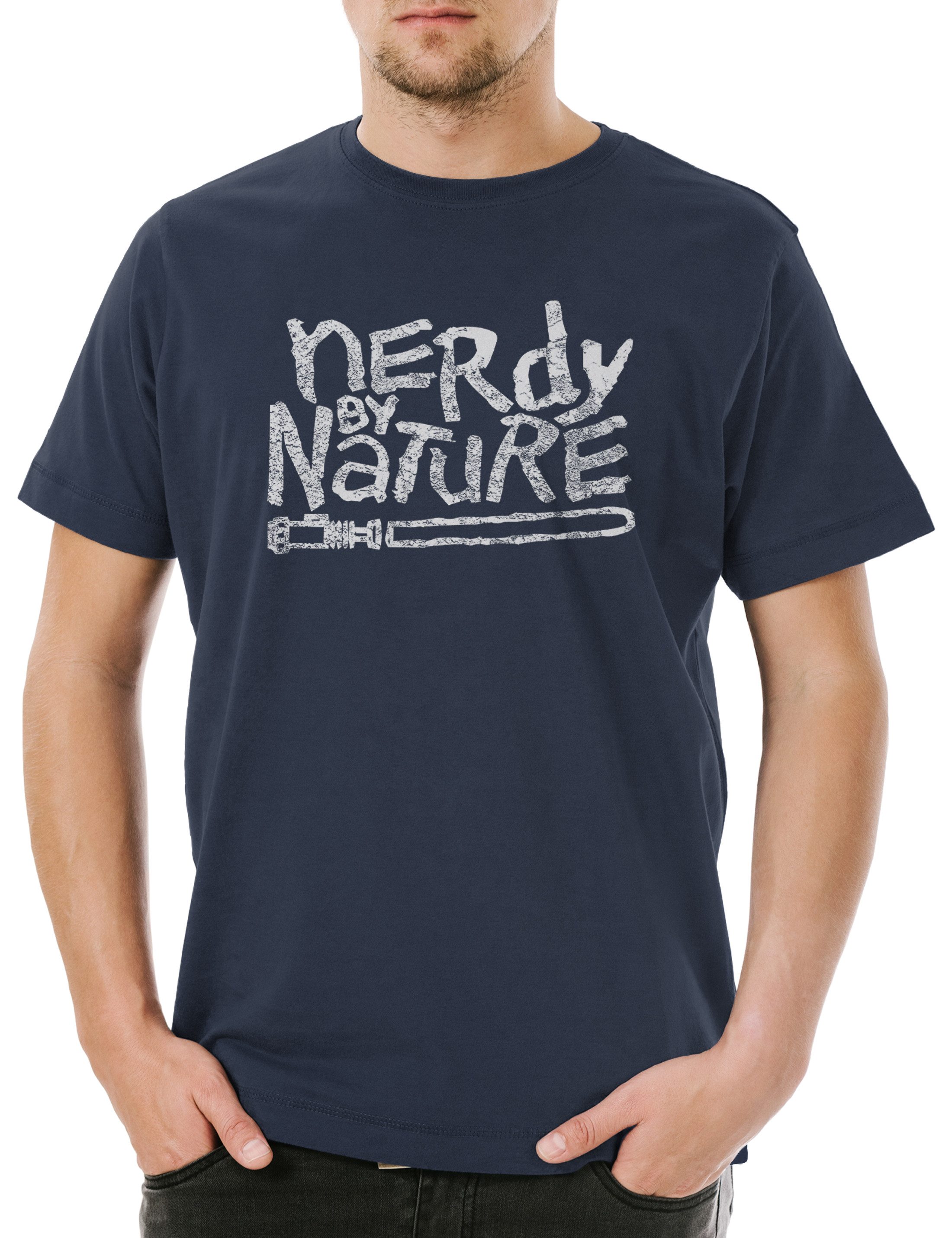 Print-Shirt Nerdy By Nature Herren T-Shirt Nerd Star Luke Solo Red Wars Naughty