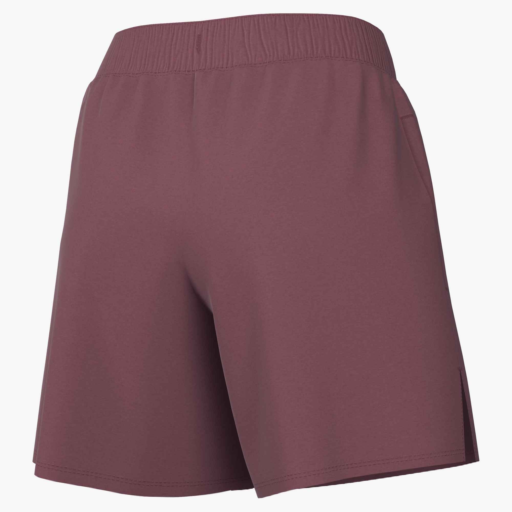 Nike Sportswear Shorts W NK STDO FLC MW MR STD 4 SHRT mit Eingrifftaschen, ca. Mitte Oberschenkel lang, gerade Beinform