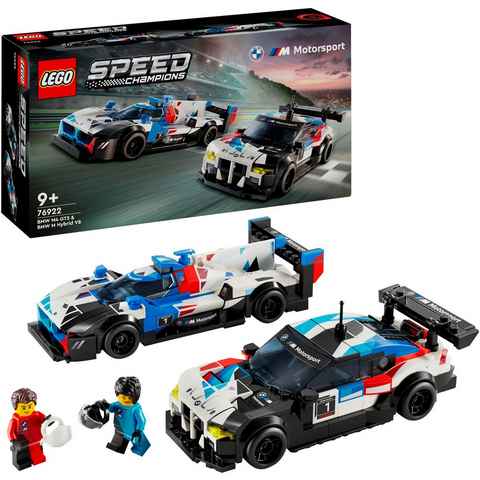 LEGO® Konstruktionsspielsteine BMW M4 GT3 & BMW M Hybrid V8 Rennwagen (76922), LEGO® Speed Champions, (676 St), Made in Europe