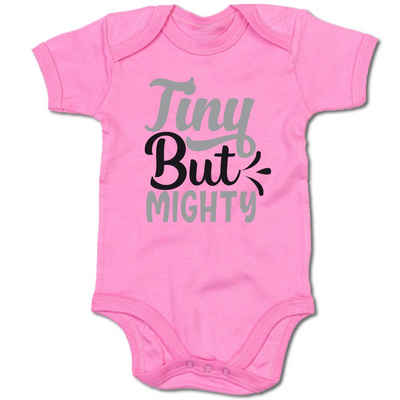 G-graphics Kurzarmbody Tiny but mighty Baby Body mit Spruch / Sprüche / Print / Motiv