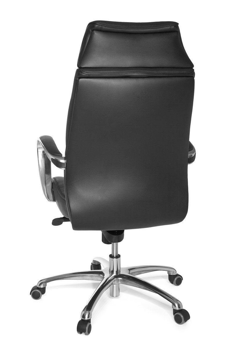 (Echtleder Wippfunktion bis Schreibtischstuhl Amstyle kg, mit Bürostuhl 120 schwarz Drehstuhl Chefsessel SPM1.158 X-XL),