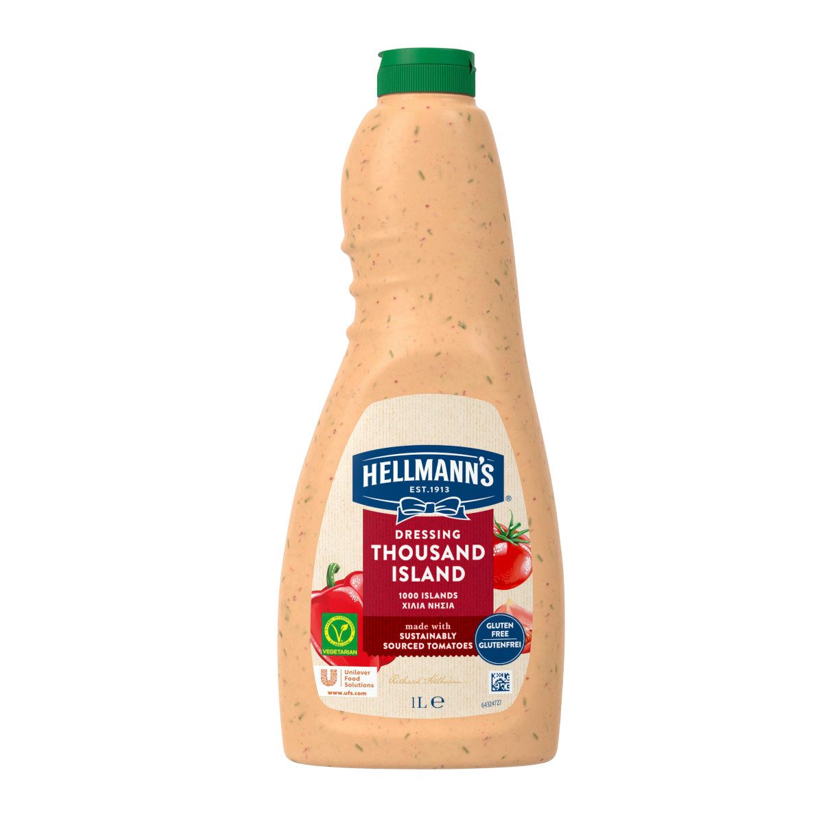 HELLMANN'S Saucen, Hellmann's 1000 Islands Dressing cremiger Geschmack Flasche 1000ml