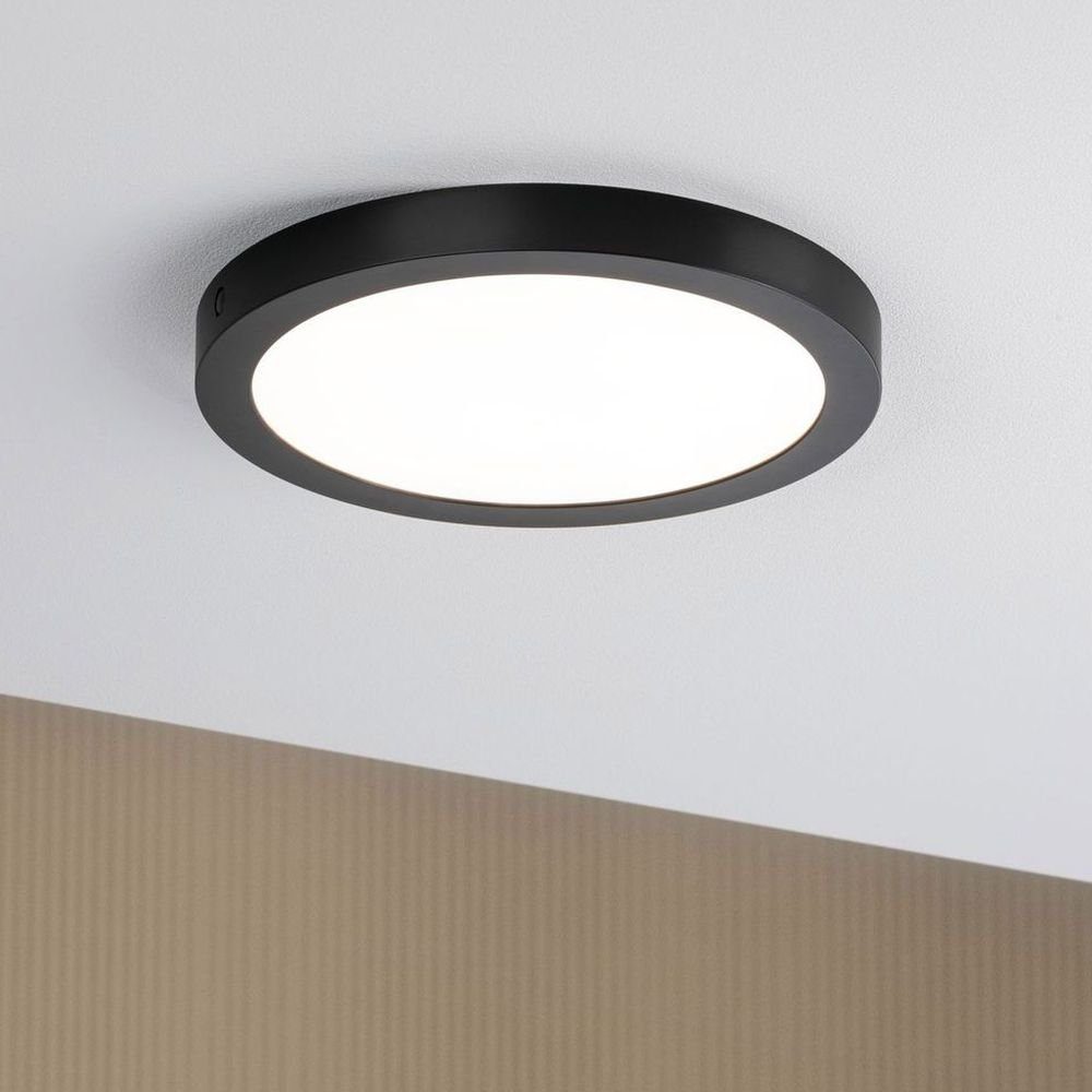 Paulmann LED Wandleuchte LED in Ja, Wandlampe, keine Deckenleuchte verbaut, warmweiss, fest LED, enthalten: Angabe, Wand- Abia und Schwarz-matt Rund, Wandlicht Wandleuchte, Leuchtmittel 22W