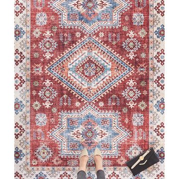 Teppich Vintage Teppich Gratia Rubinrot, NOURISTAN, rechteckig, Höhe: 5 mm