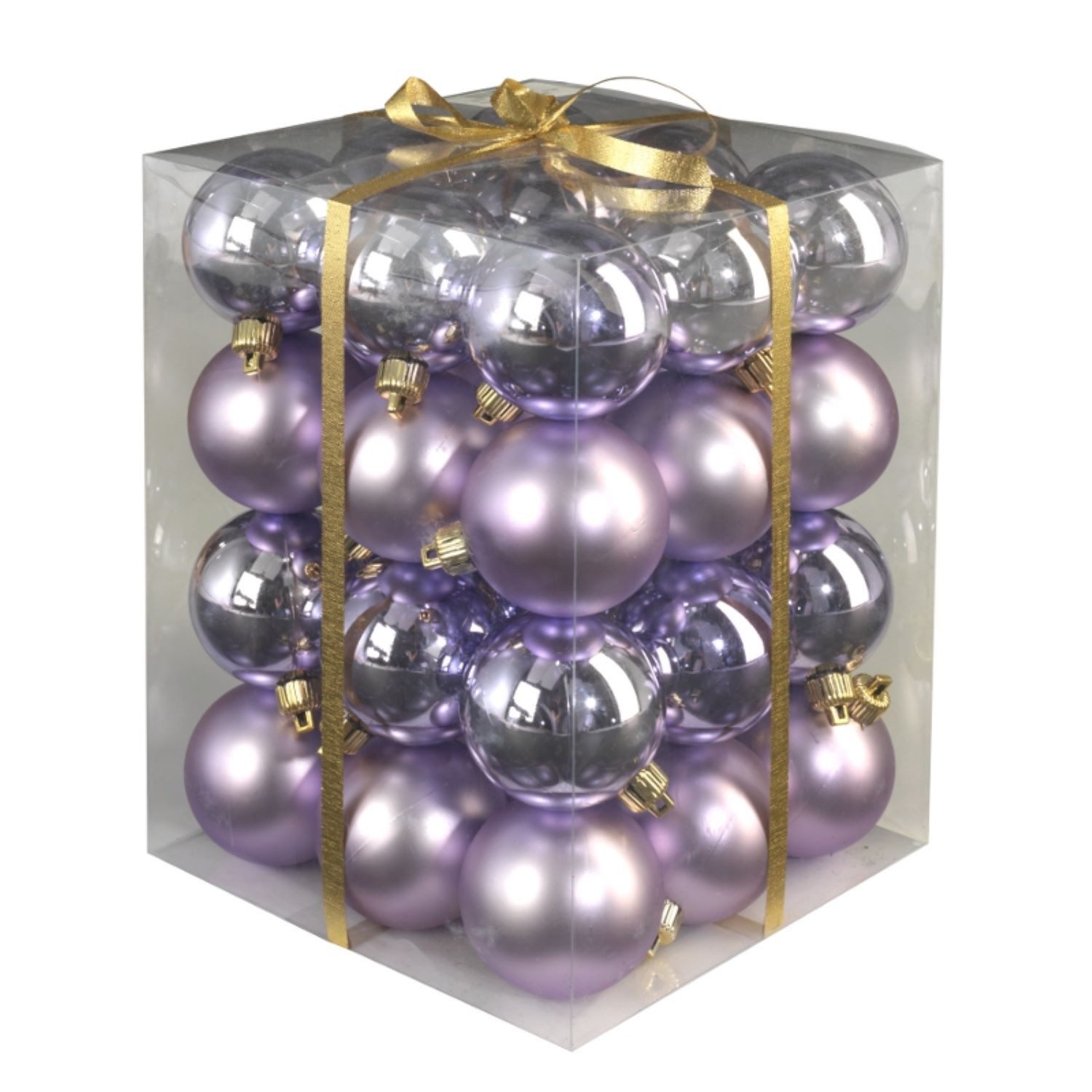 abama Display GmbH Weihnachtsbaumkugel Weihnachtskugeln matt+gl. 36, 6 cm LILA