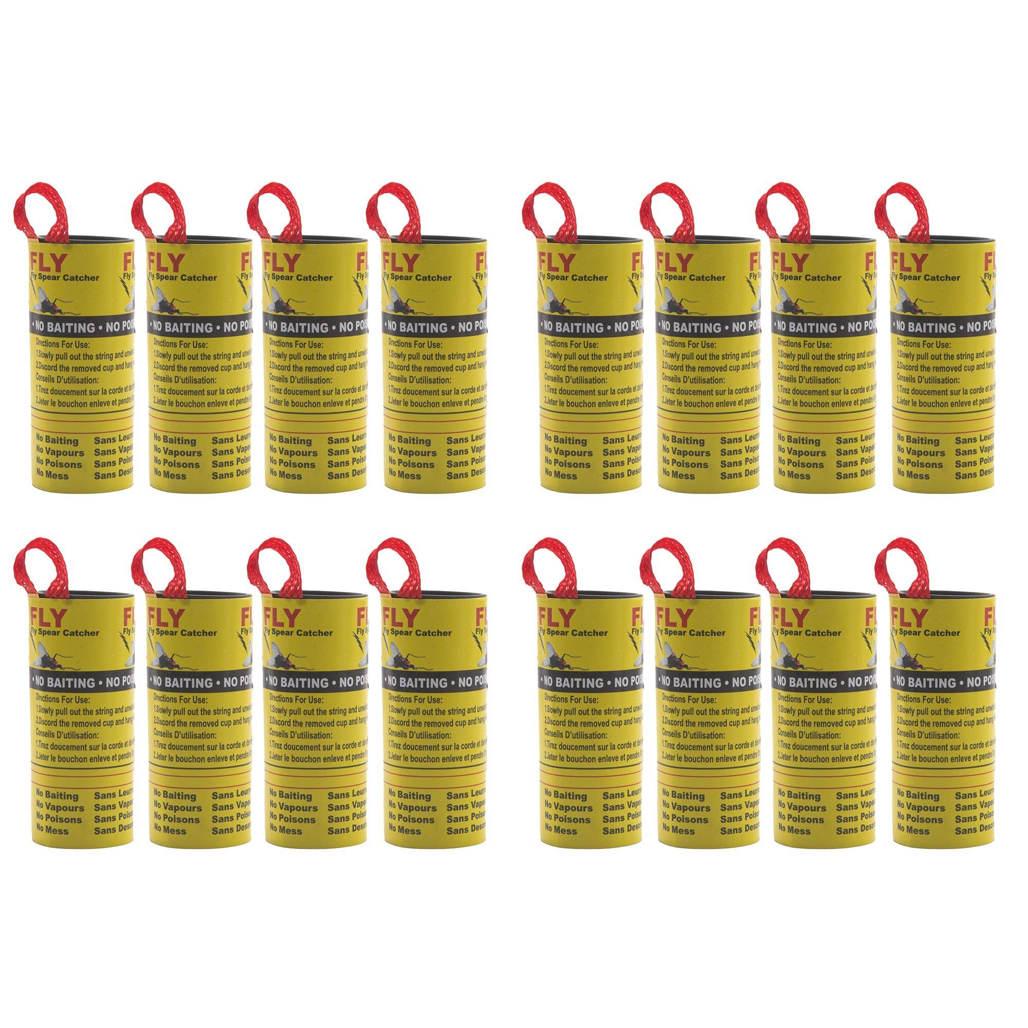 BENSON Insektenschutz-Vorhang 4-20 Fliegenfalle Insektenfalle Klebefalle, (16-St), Fliegenfänger, Leimfalle, Falle, Fliegen