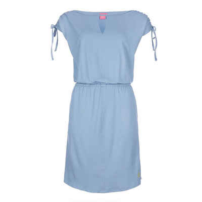 salzhaut Sommerkleid Damen Kleid Gufi - Freizeitkleid mit Raffung und Print
