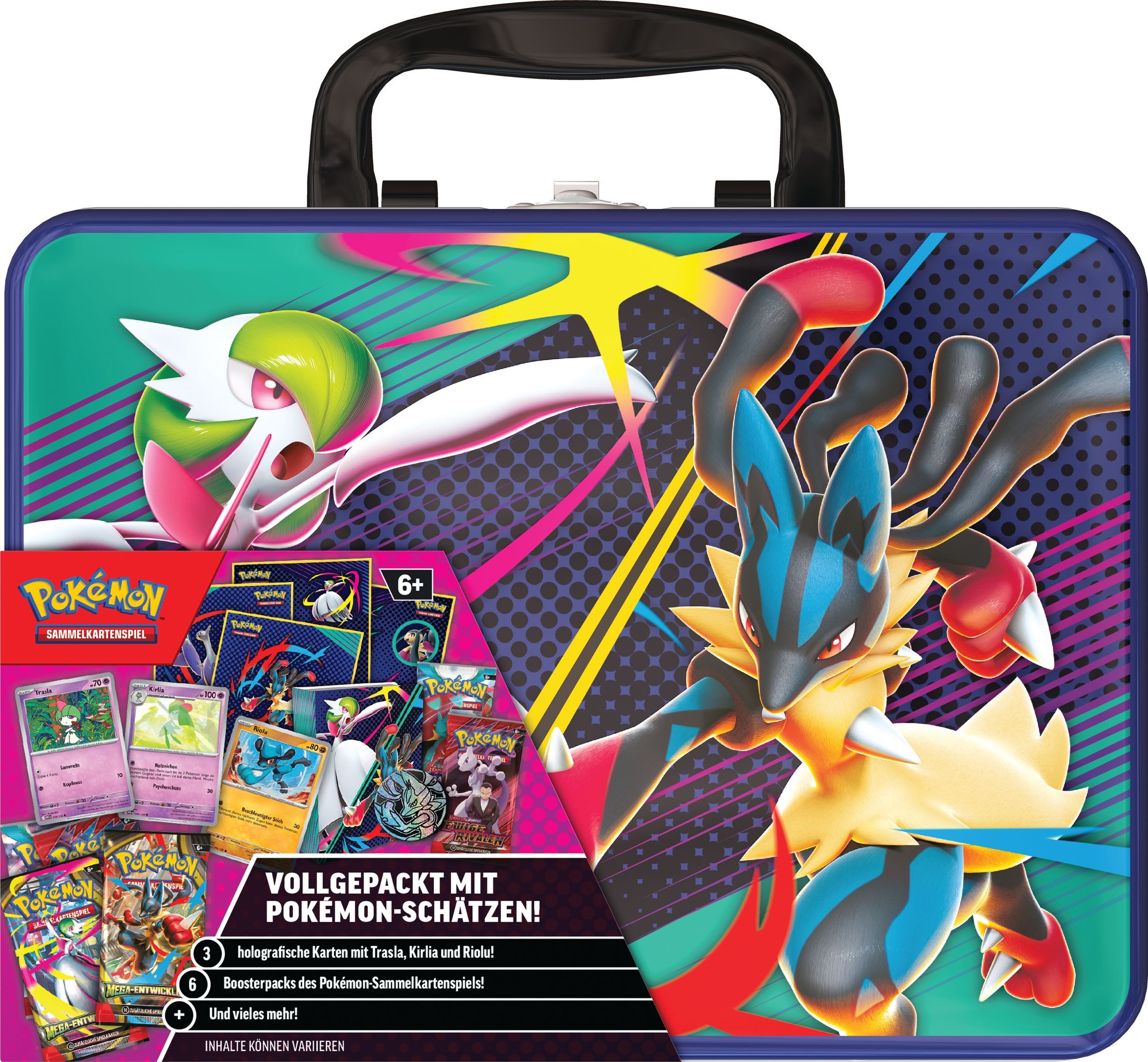 POKÉMON Sammelkarte Pokémon Sammelkoffer: Mega-Guardevoir & Mega-Lucario