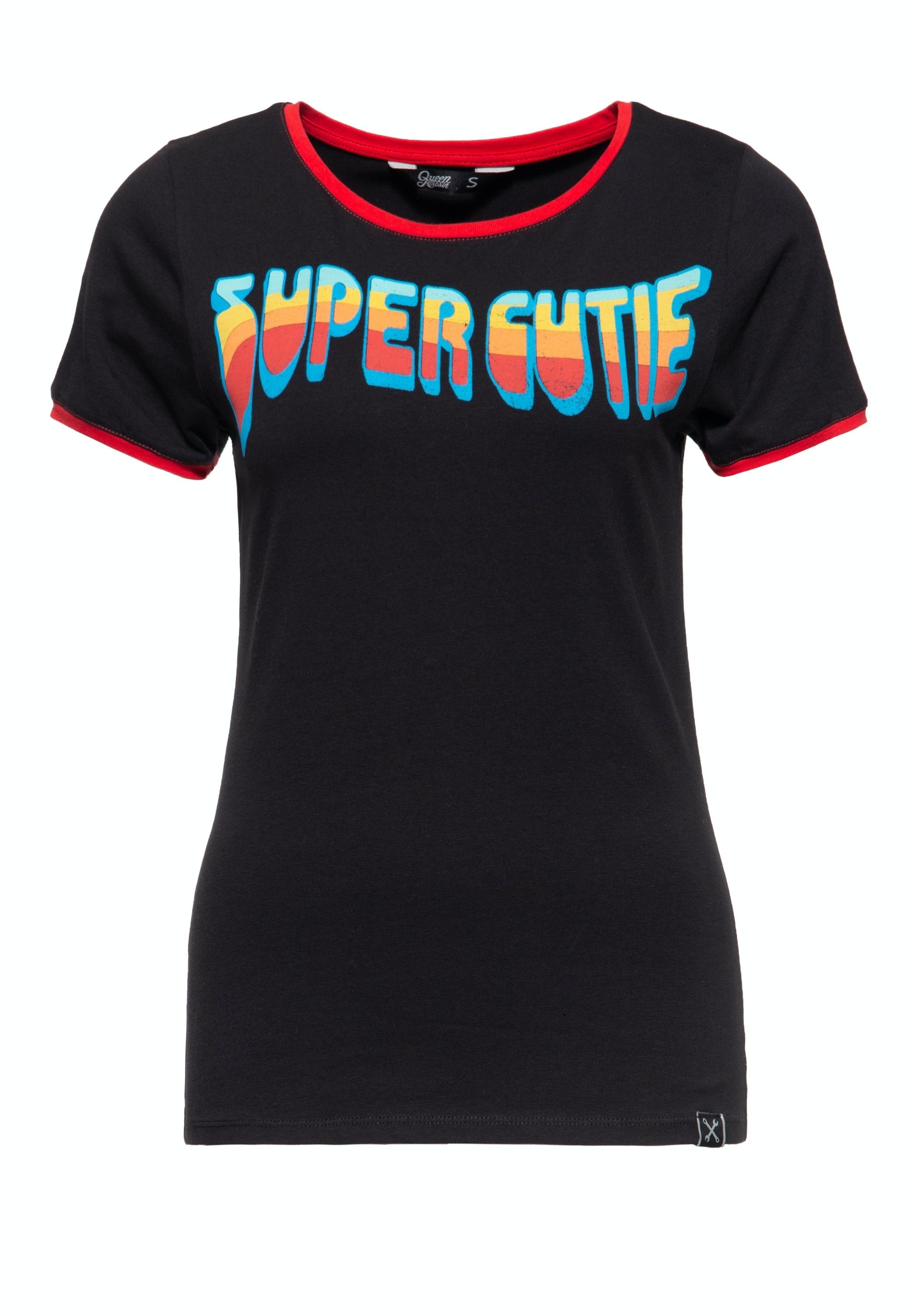 QueenKerosin Kurzarmshirt Super Cutie mit Retro günstig online kaufen