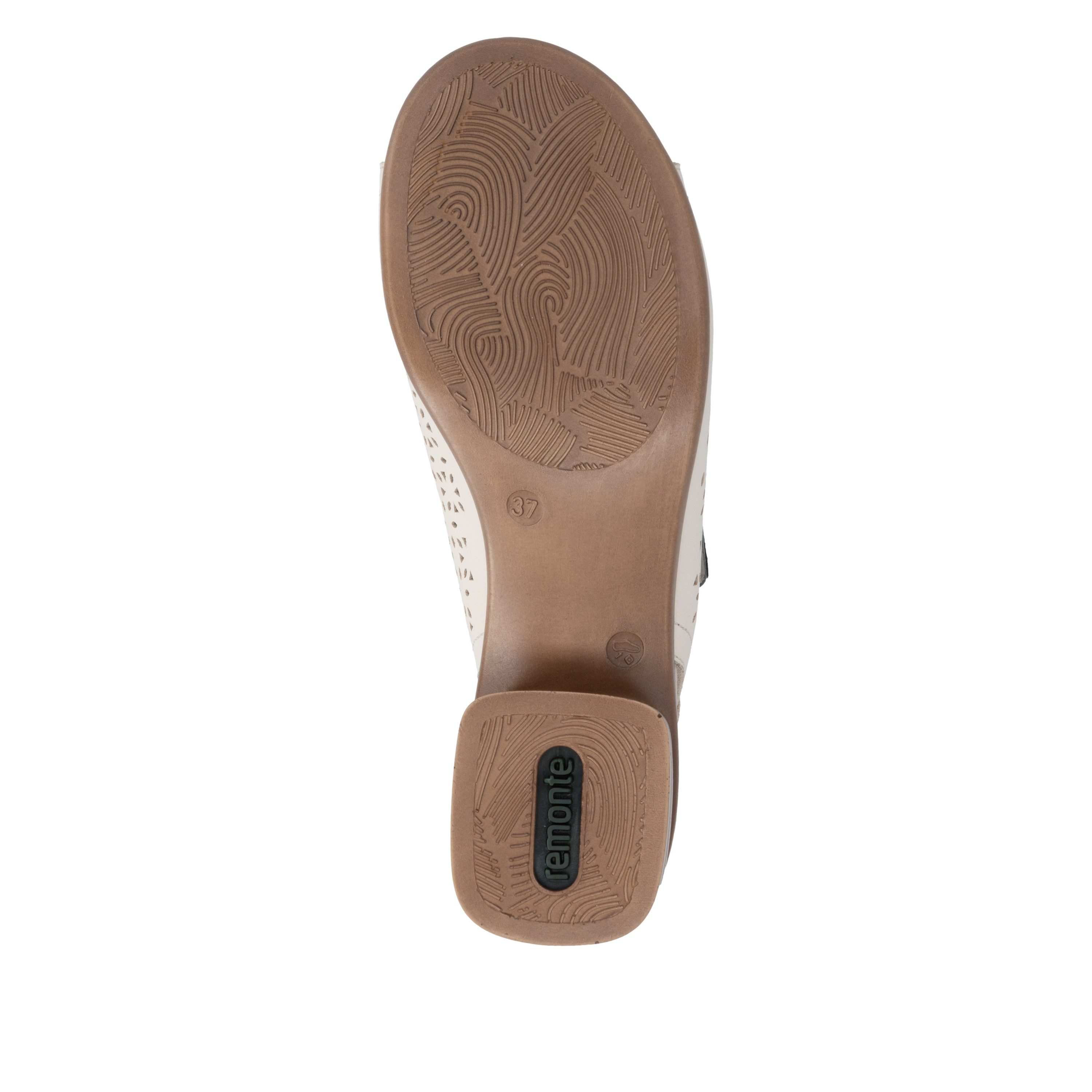 Remonte Schaftsandalette Sommerschuh mit Blockabsatz und Klettriemchen an der Ferse – Bild 4 von 5