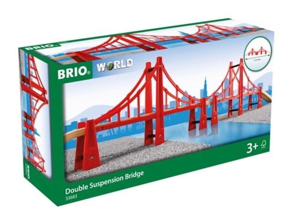 BRIO® Spielzeugeisenbahn-Brücke Brio World Eisenbahn Brücke Hängebrücke 5 Teile 33683