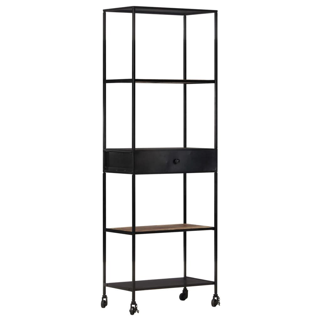 vidaXL Bücherregal Bücherregal 60x35x180 cm Raues holz & Eisen, 1-tlg.