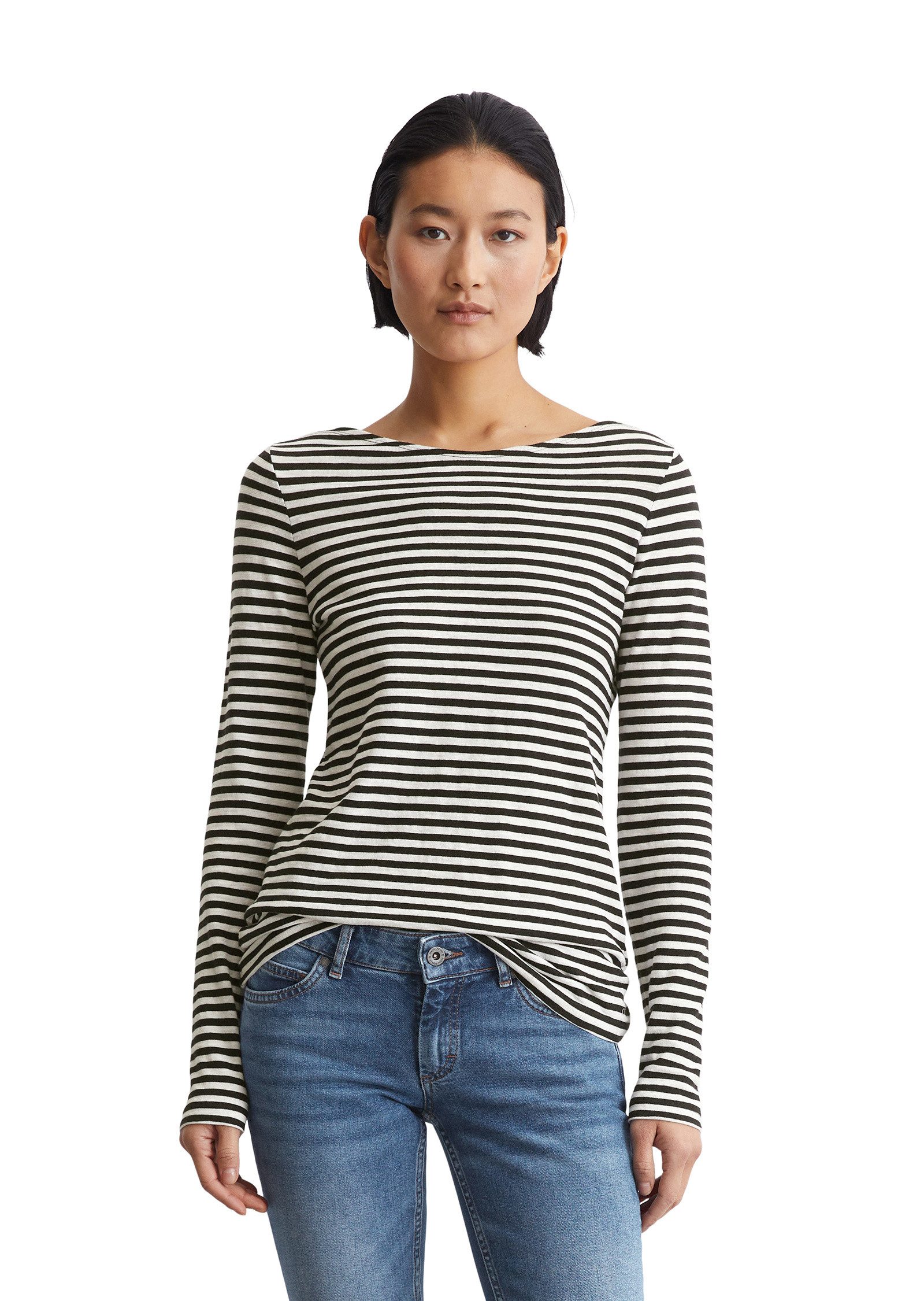 Marc O'Polo Langarmshirt aus Organic Cotton günstig online kaufen