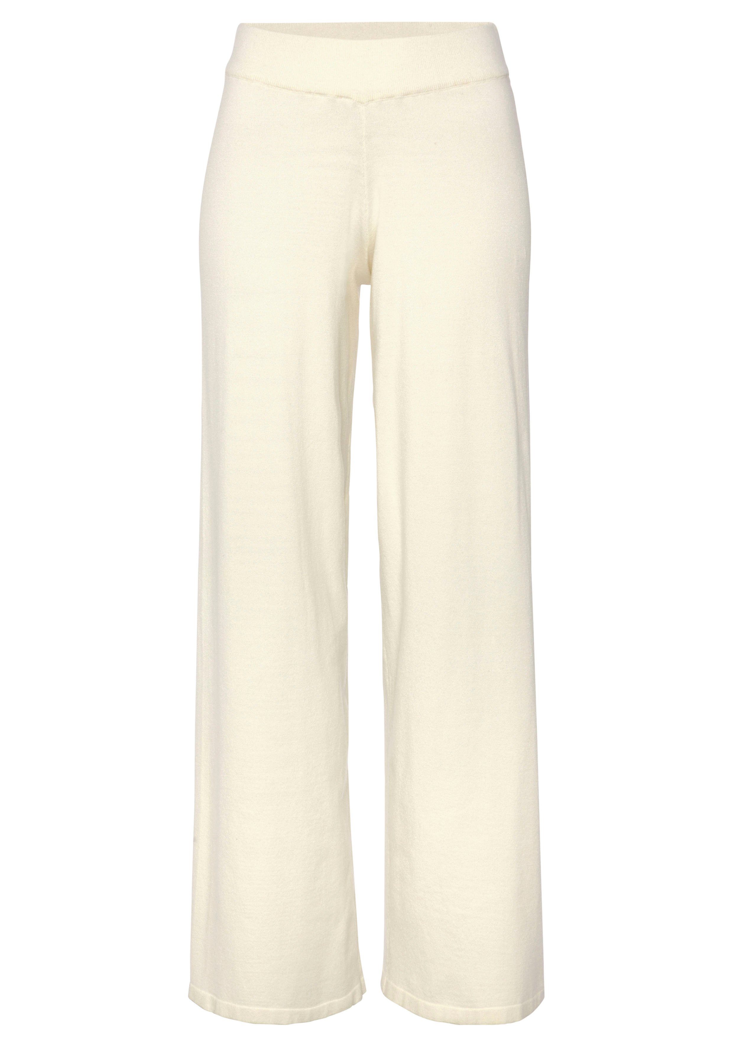 LASCANA Strickhose, mit weitem Bein, Loungewear günstig online kaufen