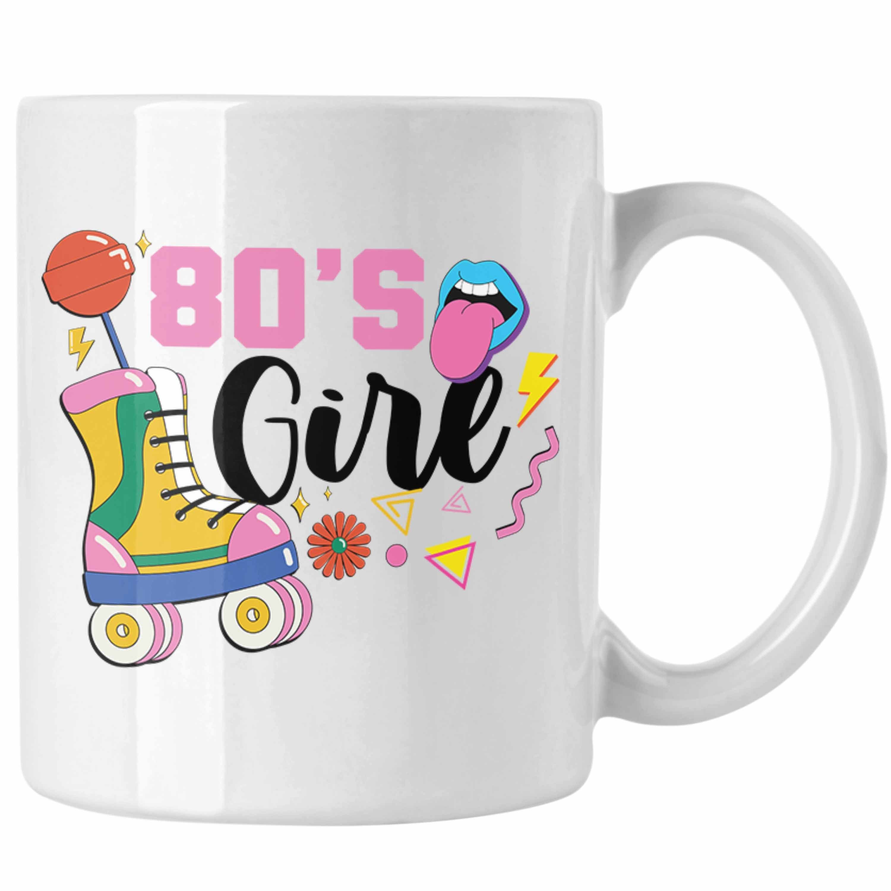 Weiss Jahre 80's Achziger 80er Trendation - Party Tasse Girl Trendation Geschenk Tasse Geschenkidee