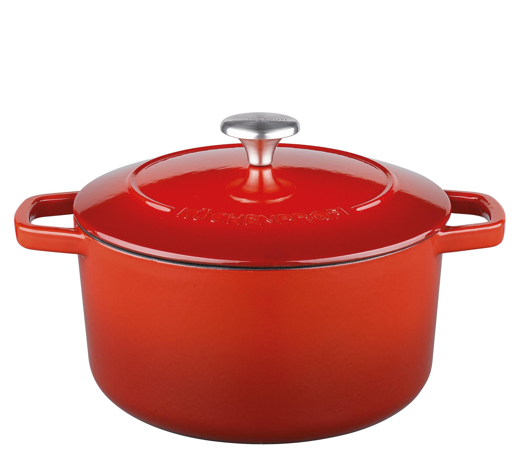 Küchenprofi Bräter Küchenprofi Bratentopf BRETAGNE rund, 24 cm rot