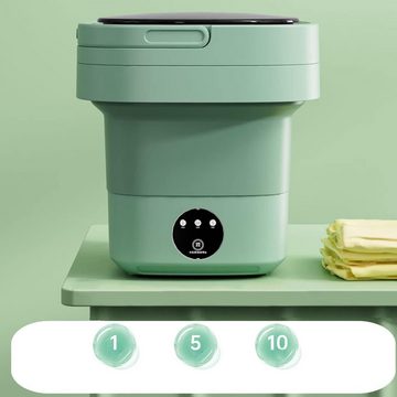 AKKEE Wäscheschleuder Mini Waschmaschine Faltbare, geeignet für Unterwäsche, Socken und Kinderkleidung
