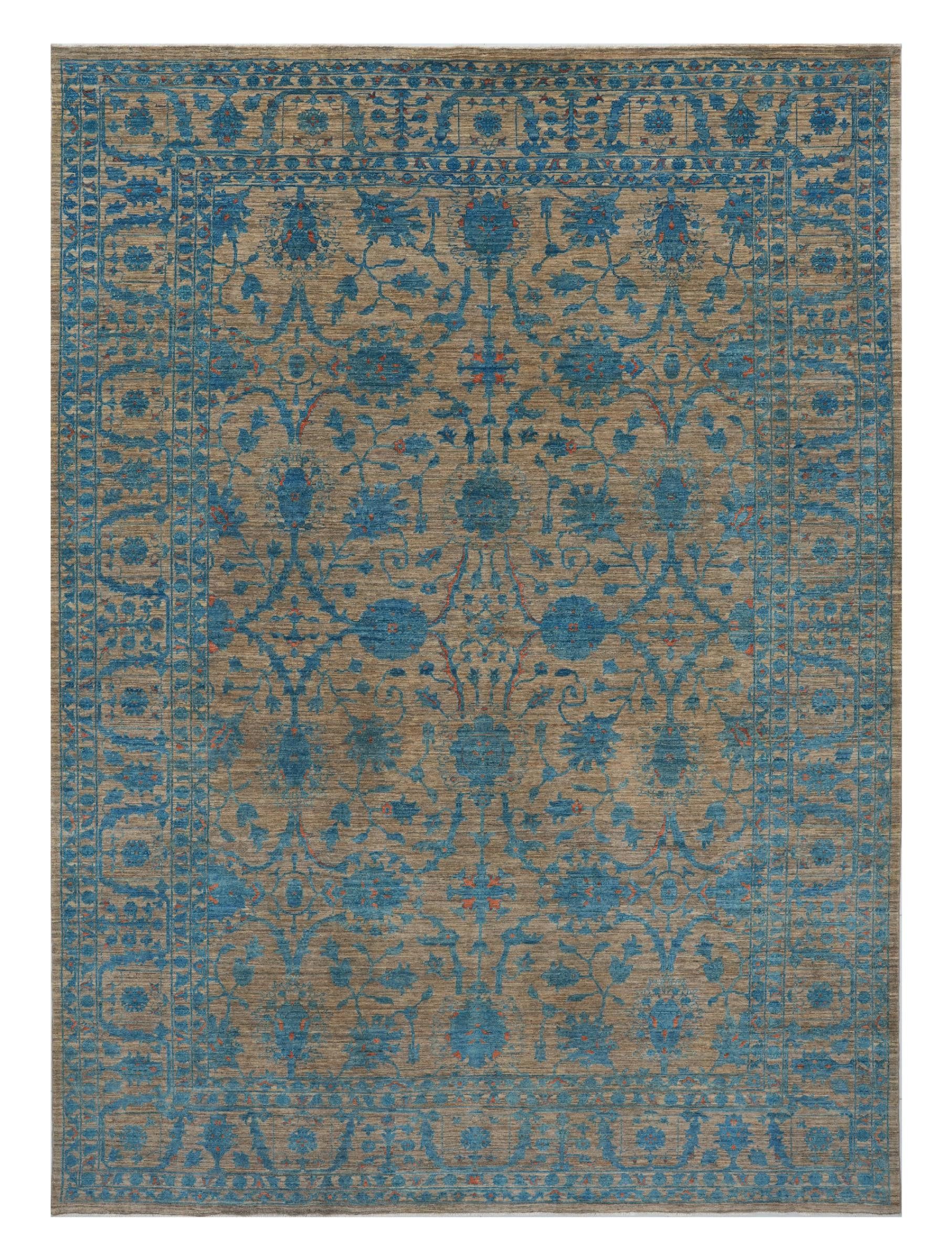 Nain Trading Orientteppich Ziegler Farahan 271x376 Handgeknüpfter Orientteppich, rechteckig, Höhe: 6 mm
