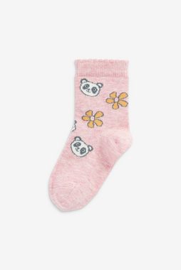 Next Kurzsocken 5er-Pack Söckchen mit Baumwolle und Panda-Motiv (5-Paar)