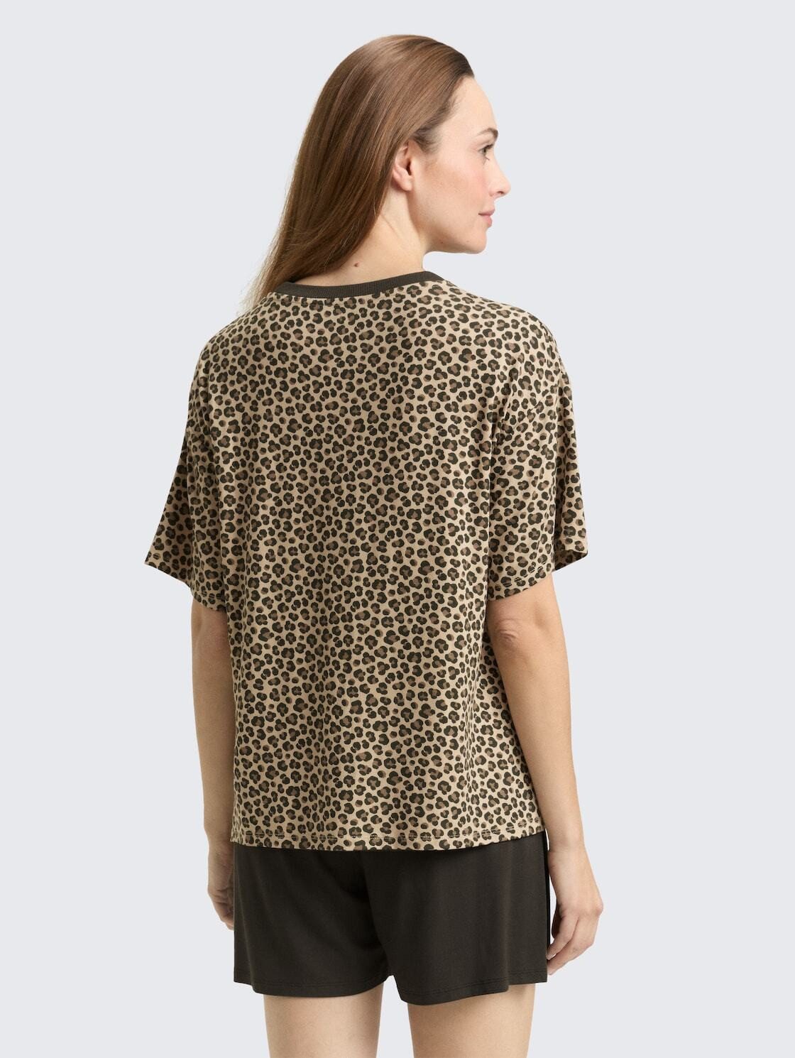 TOM TAILOR Pyjama Bodywear (2 tlg) Pyjama-Set mit Leopardenmuster