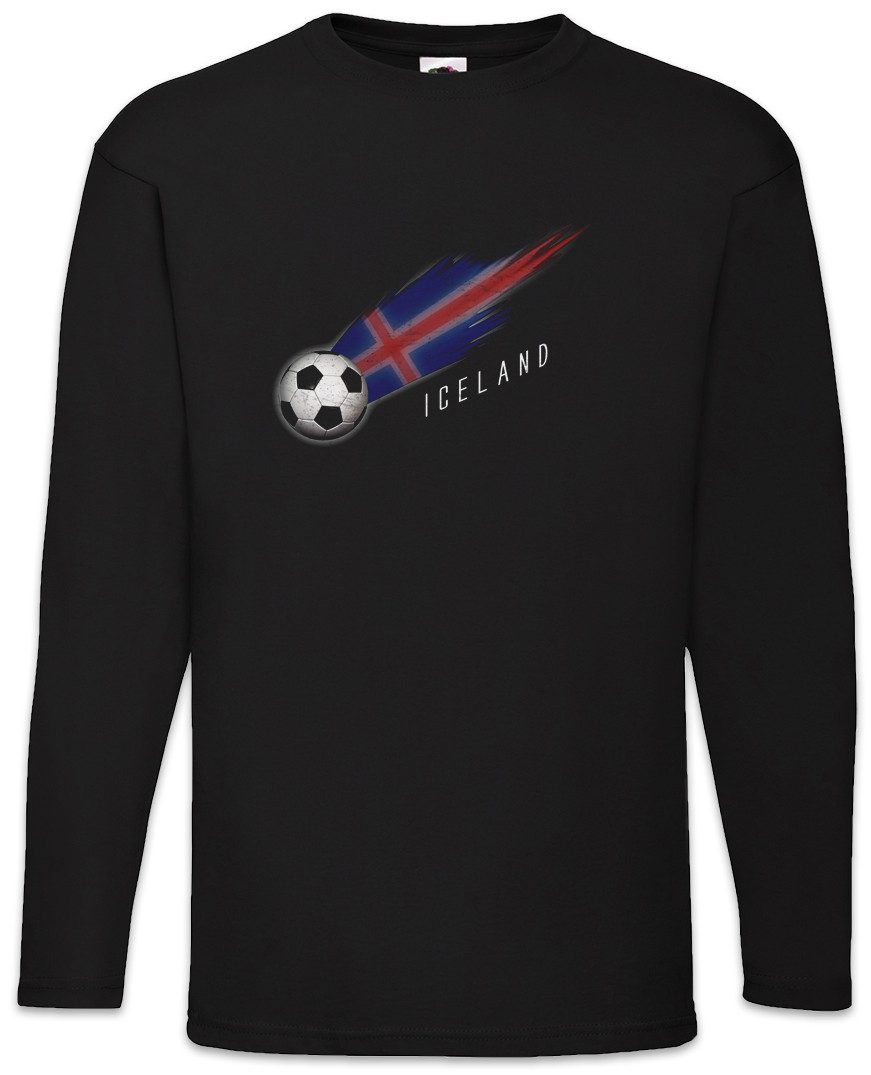 Langarmshirt Iceland Football Comet I Langarm T-Shirt Island Isländisch Isländische