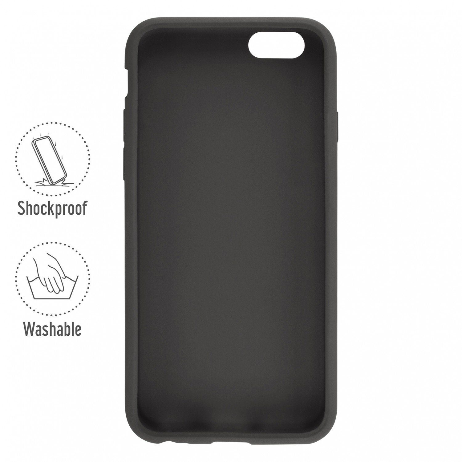 Artwizz Smartphone-Hülle Silicone Case for iPhone 6/6s Plus, black