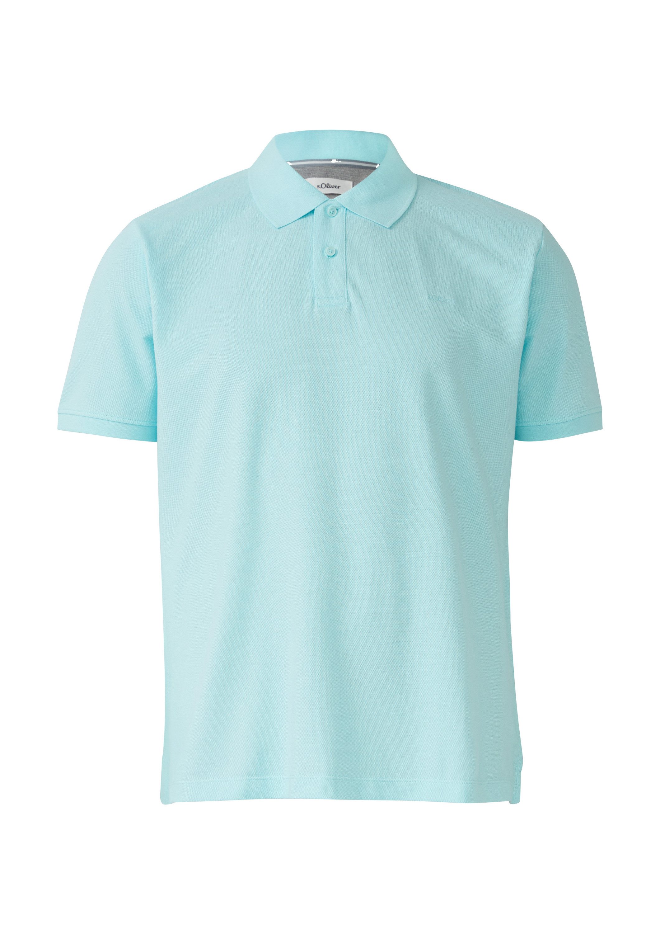 s.Oliver Kurzarmshirt Polo-Shirt Poloshirt aus Baumwollpiqué günstig online kaufen