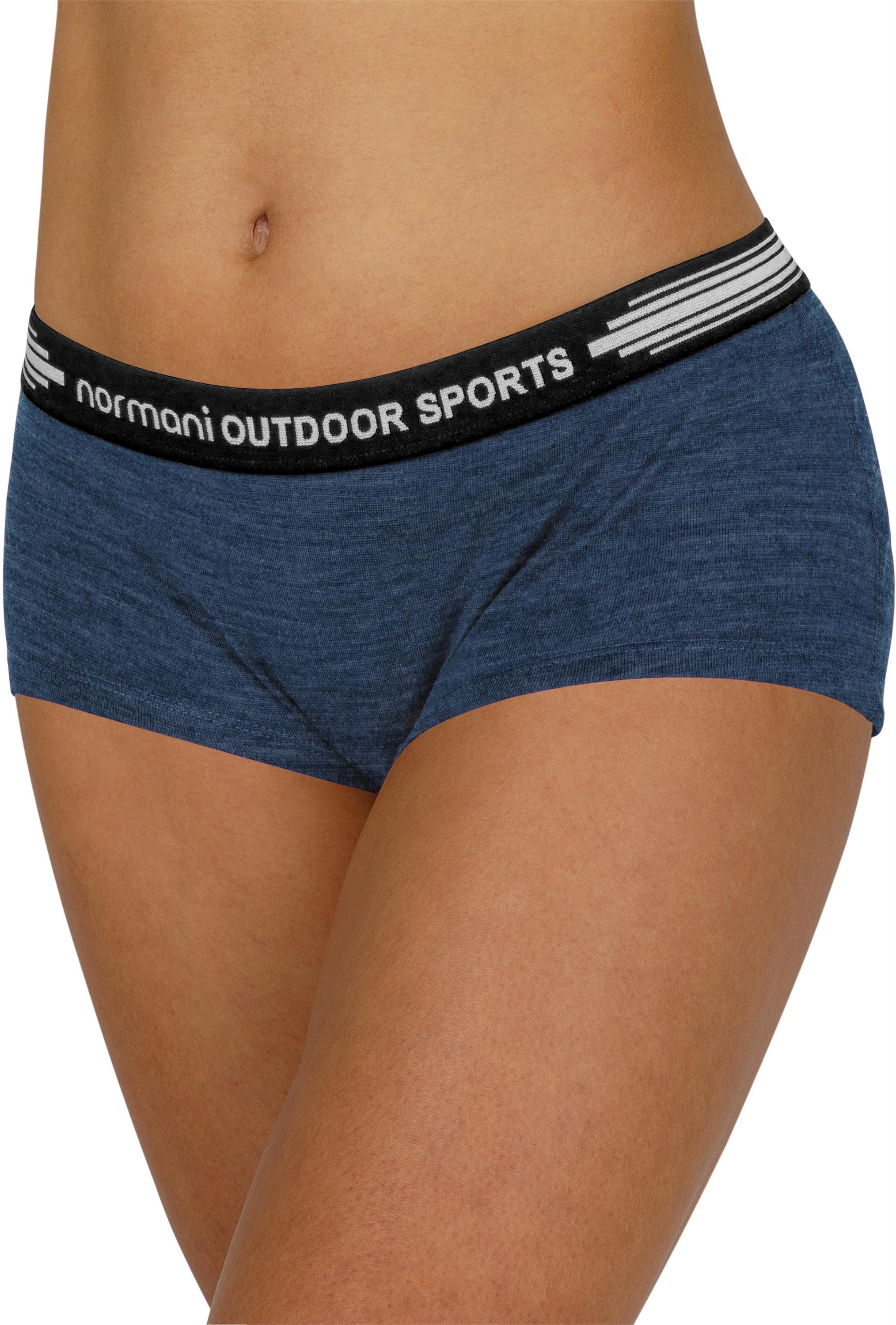 normani Slip 3er Pack Damen Merino Boxershorts Morwell Merino Unterhose Hipster Panties Unterwäsche aus Merinowolle