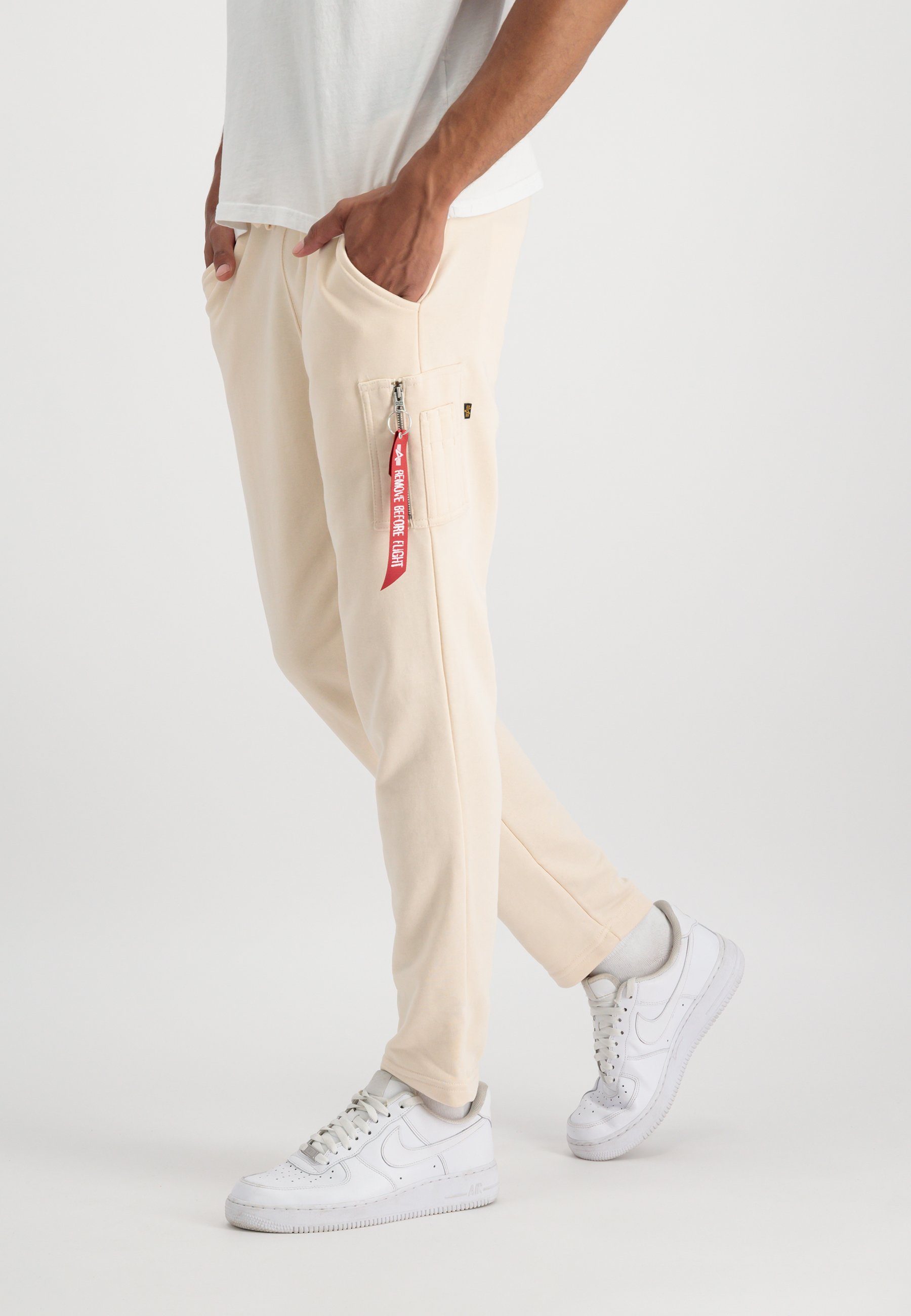 Leg Men - Industries jet Jogger white X-fit Jogginghose stream S Industries Alpha Alpha Jogger