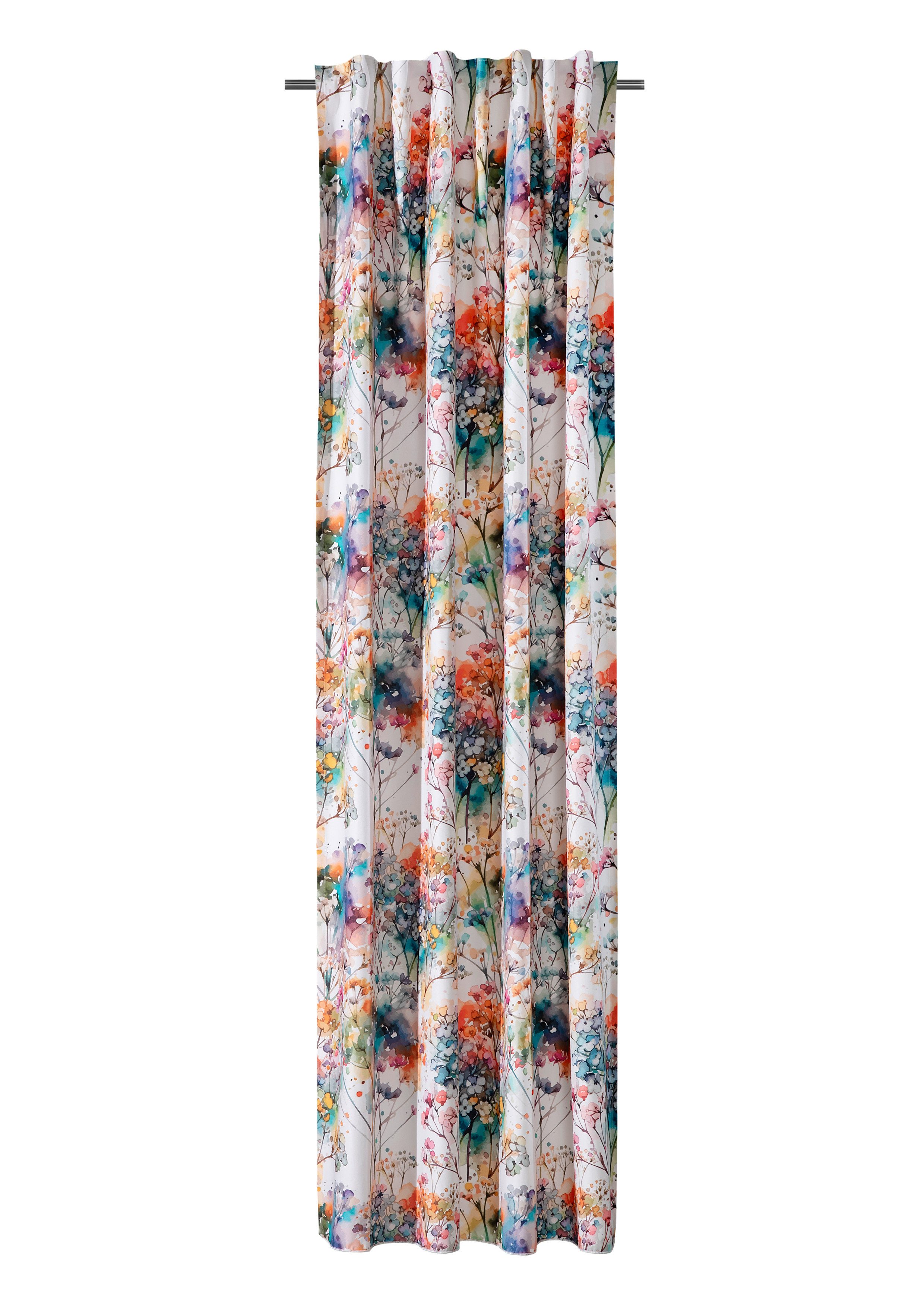 Verdi Vorhang Schlaufenbandschal Rike 140 x 245 cm multicolor, verdecketeSchlaufen, blickdicht