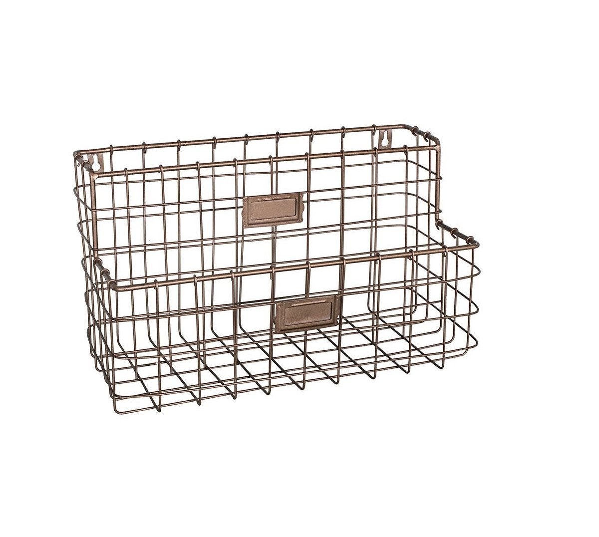 AnticLine Hängeregal Antic Line Wandregal Hängeregal mit 2 Korbfächer Indus günstig online kaufen