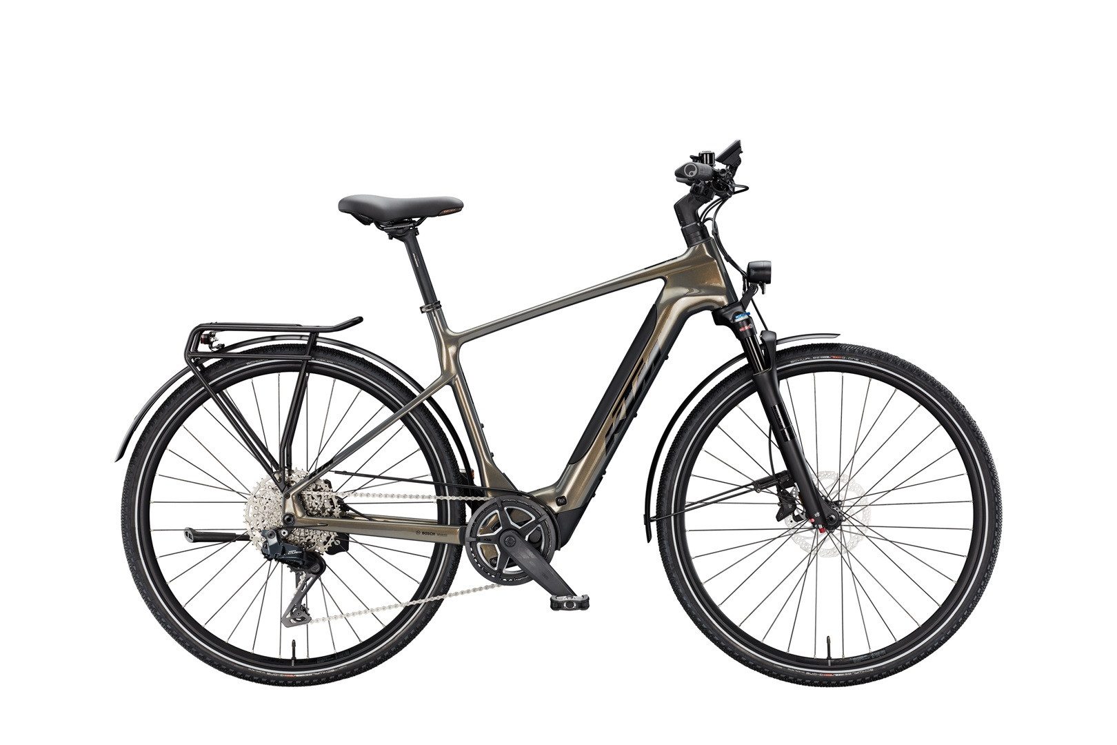 KTM E-Bike KTM Power Sport SX Plus 400 Wh Herren braun 2025, 11 Gang Shimano CUES Di2 U8050-11 SGS shadow, Kettenschaltung, Bosch Performance Line SX smart System, 400 Wh