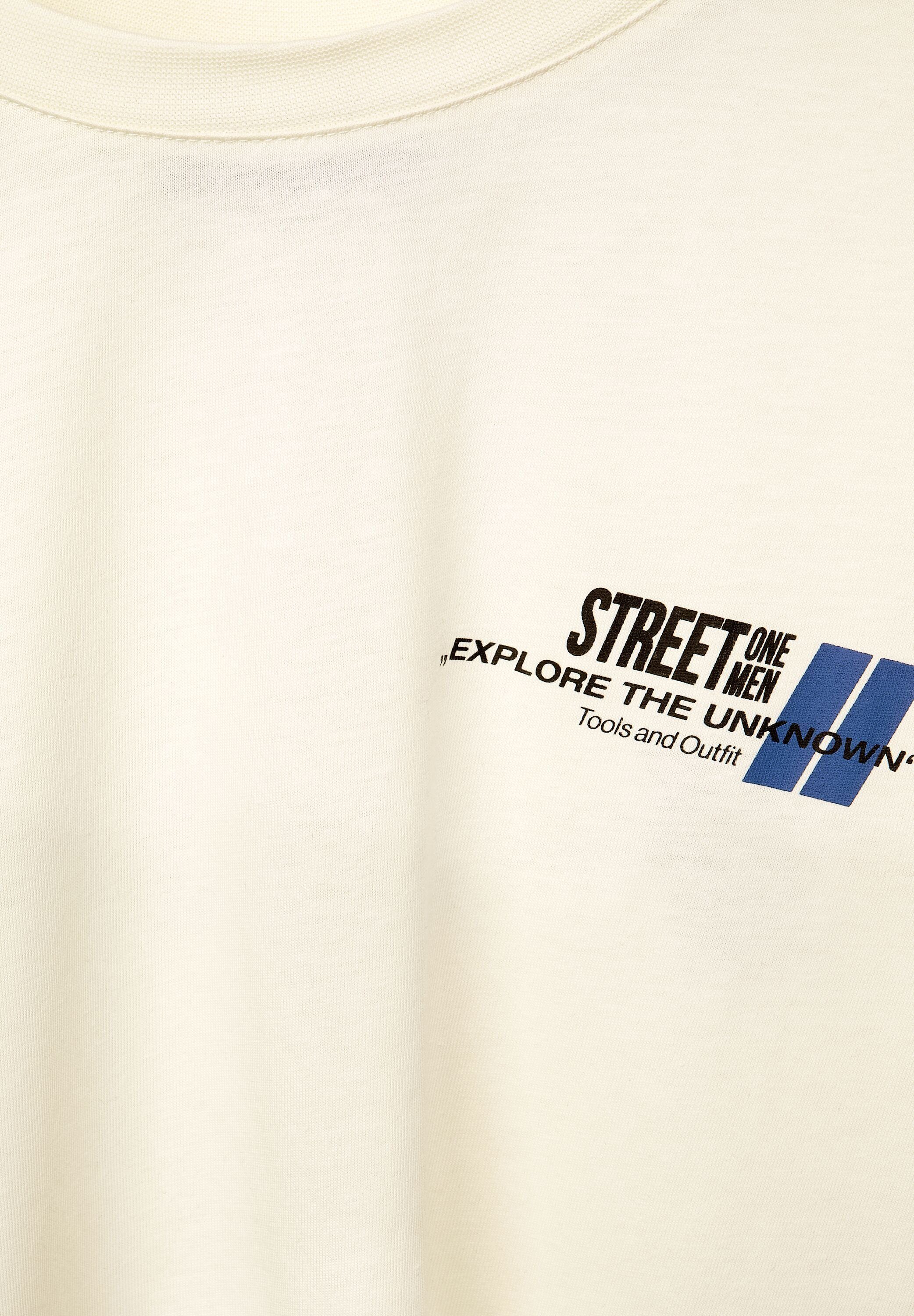 STREET ONE MEN STREET ONE T-Shirt wool white