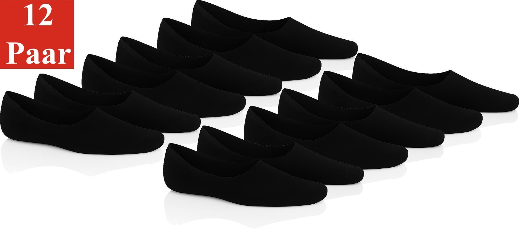 Füßlinge 12 Paar Damen & Herren Füßlinge – Unsichtbare Sneaker & Sport-Socken