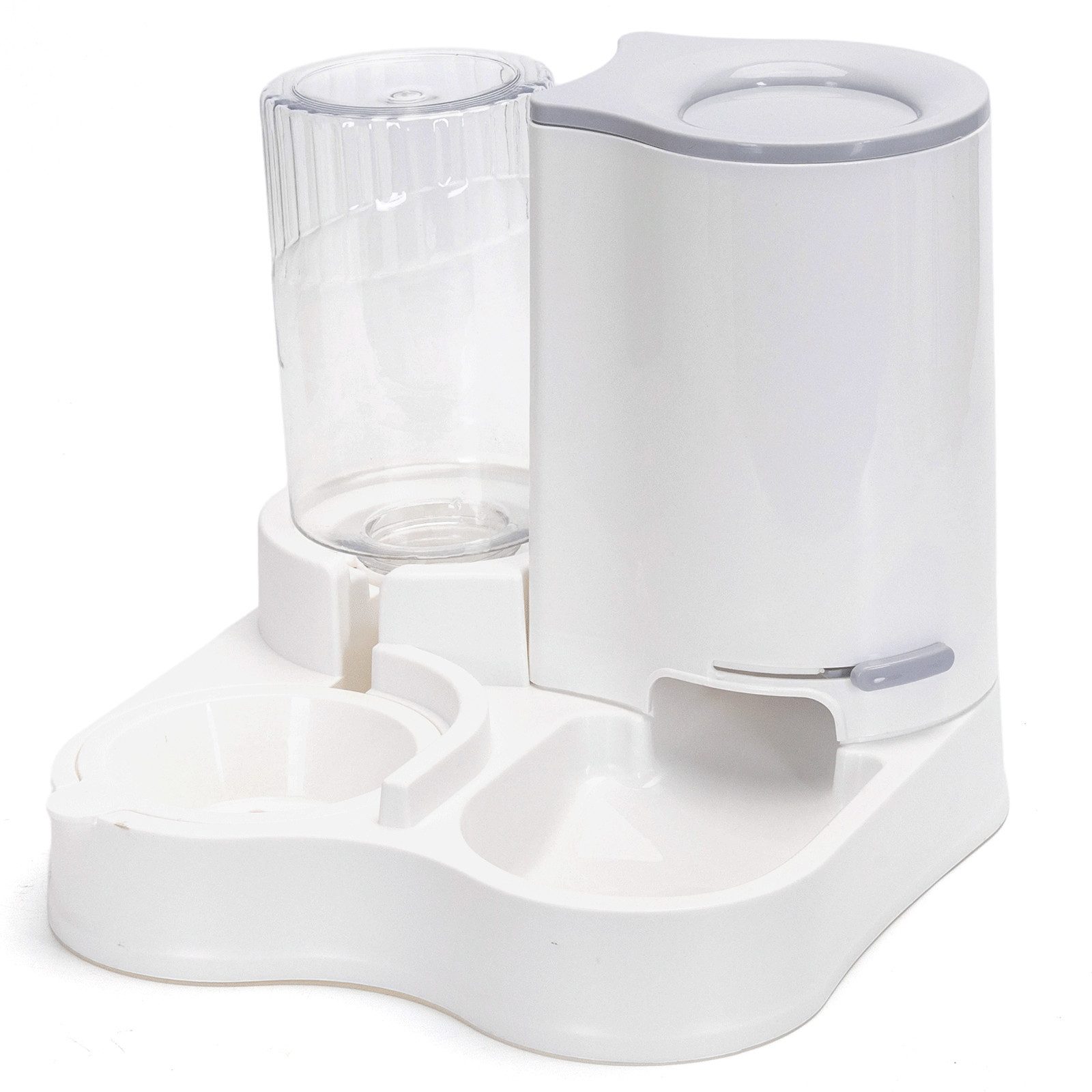 nobleza Katzen-Futterspender 2 En 1 Comedero para Gatos, Bebedero Automático para Gatos