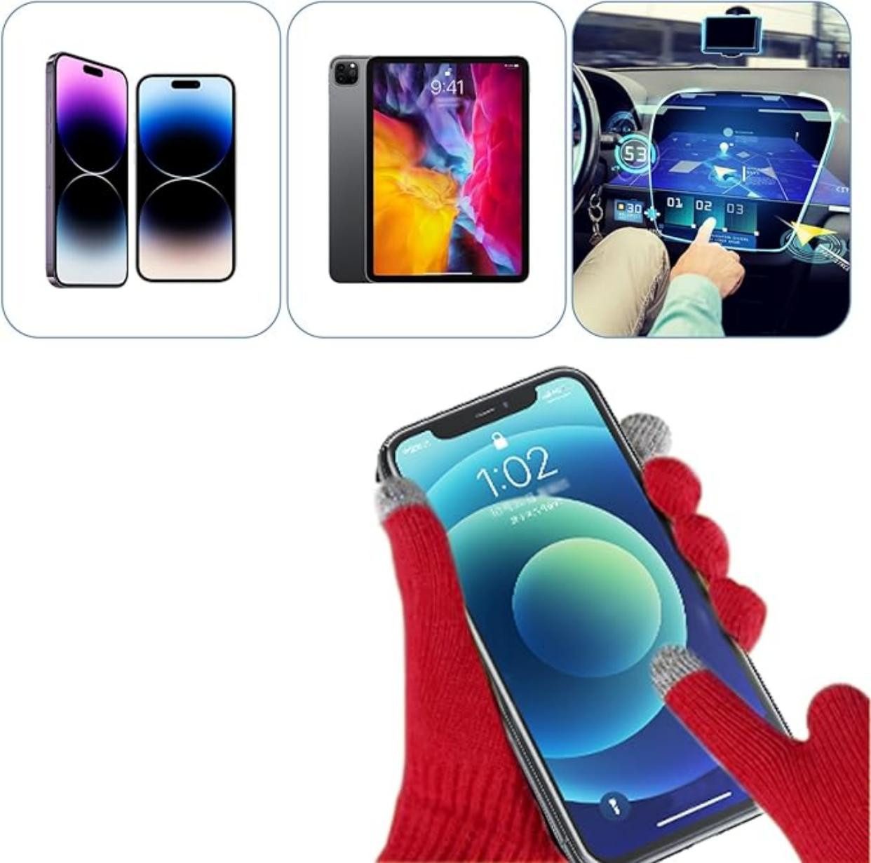 Coonoor Mütze & Schal Mütze, Schal & Handschuh-Sets,Strickmütze Winterset f günstig online kaufen