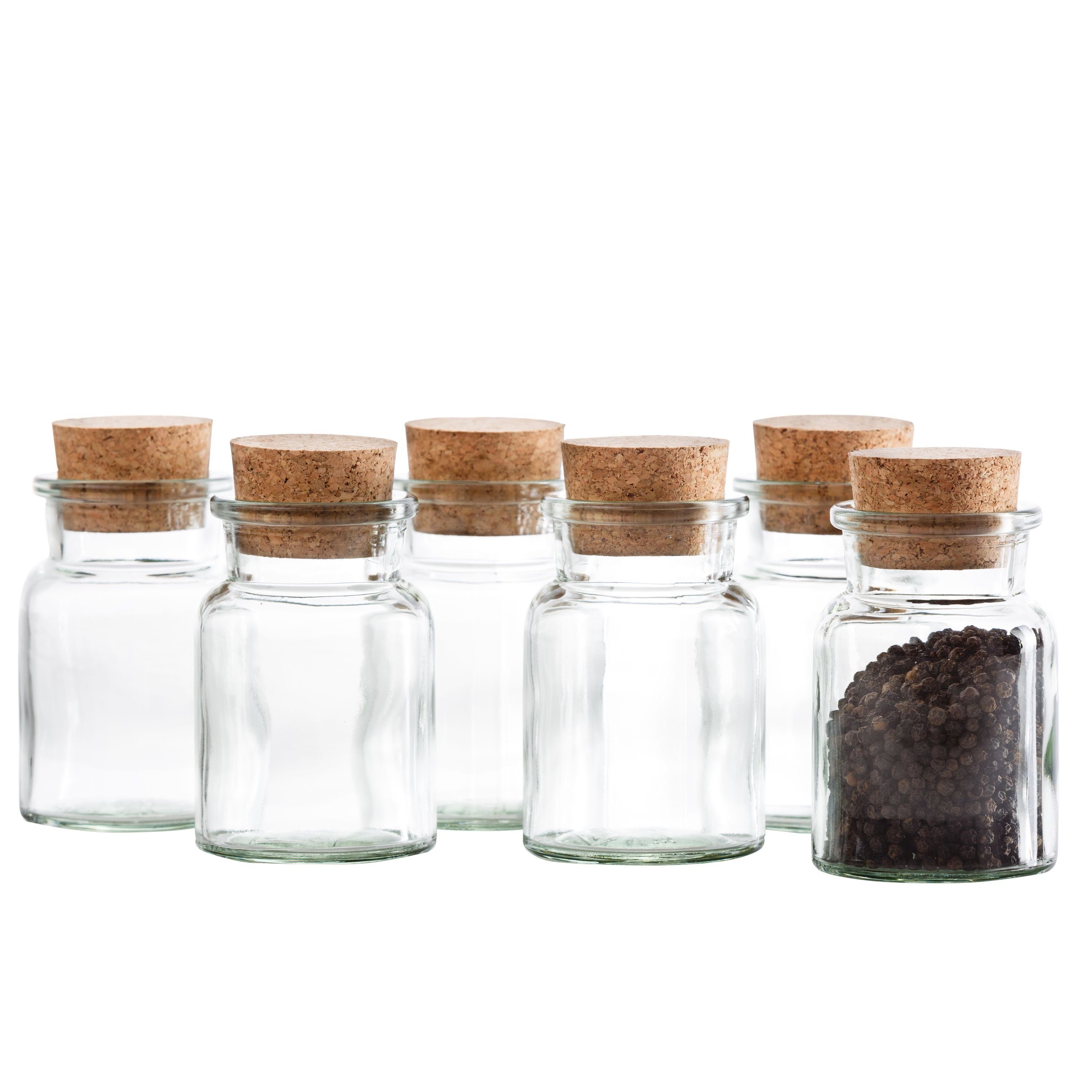 MamboCat Gewürzbehälter 6er Set Gewürzgläser 150ml + Korken, Aufbewahrung K günstig online kaufen
