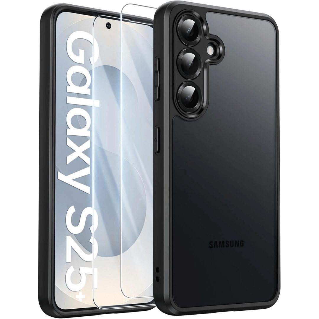Smartphone-Hülle + 2X Schutzglas für Samsung Galaxy S25 Plus 5G Panzerfolie Display 9H