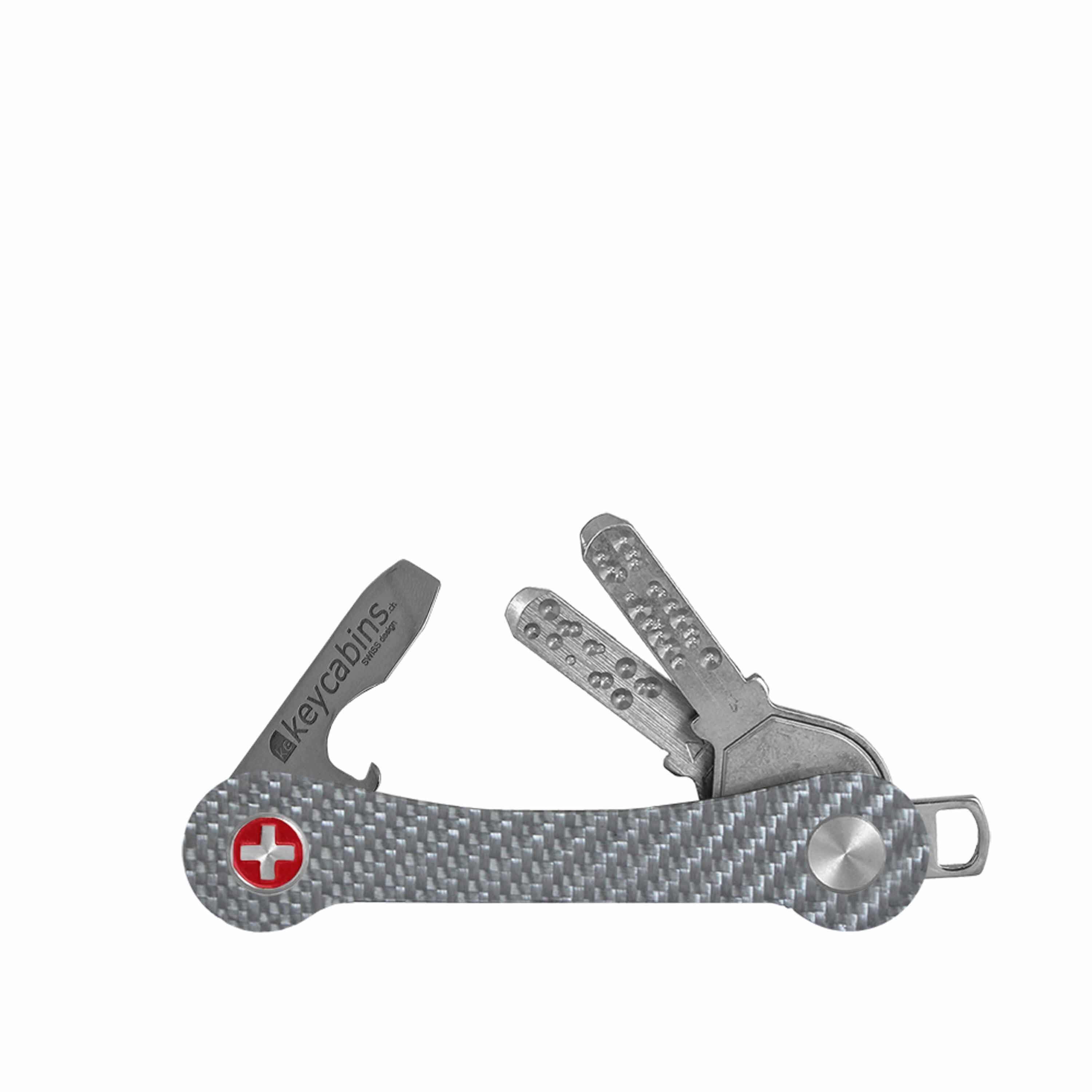 keycabins Schlüsselanhänger Carbon, SWISS Made