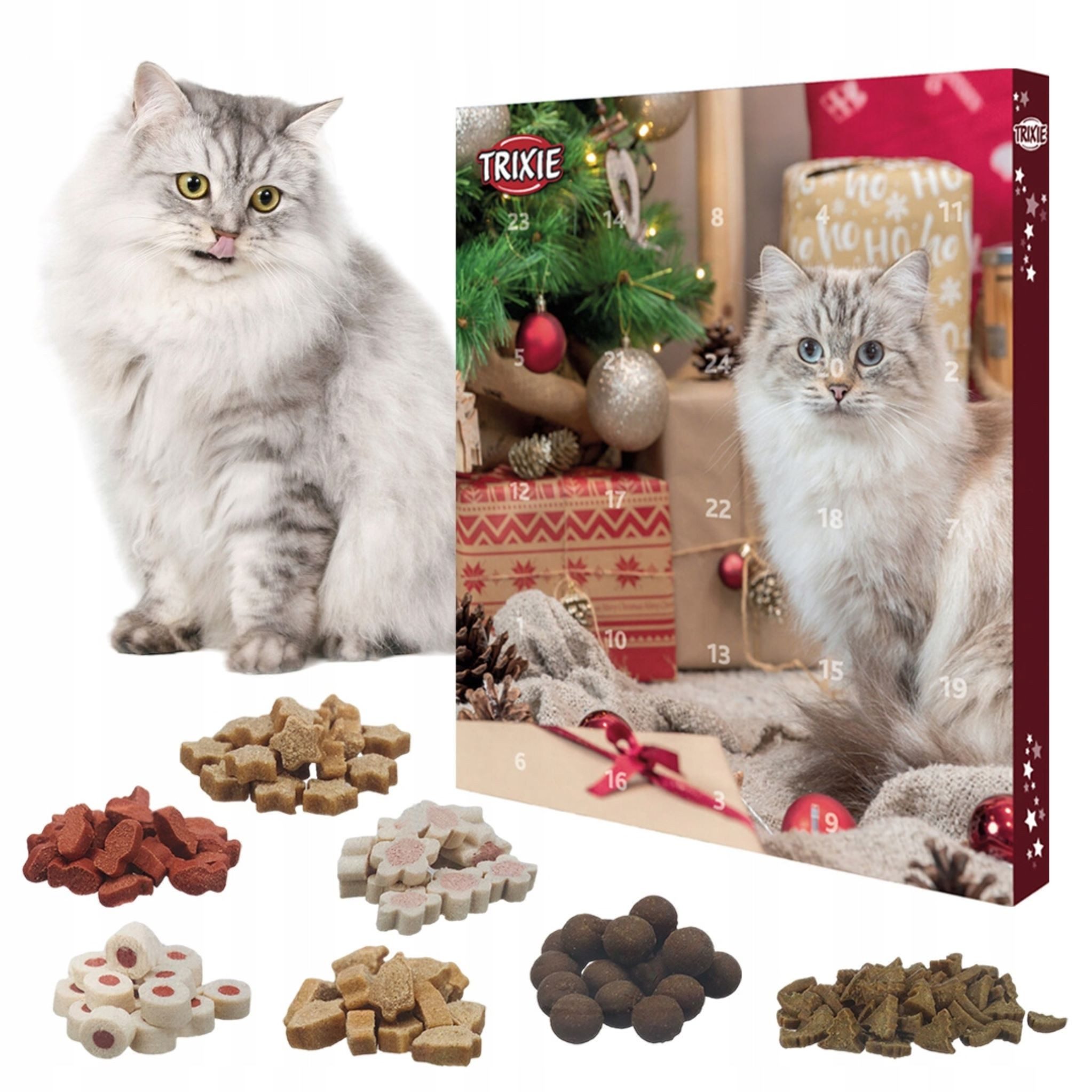 TRIXIE Katzen-Adventskalender Adventskalender für Katzen TRIXIE, 24 Snacks, 7 Geschmacksrichtungen